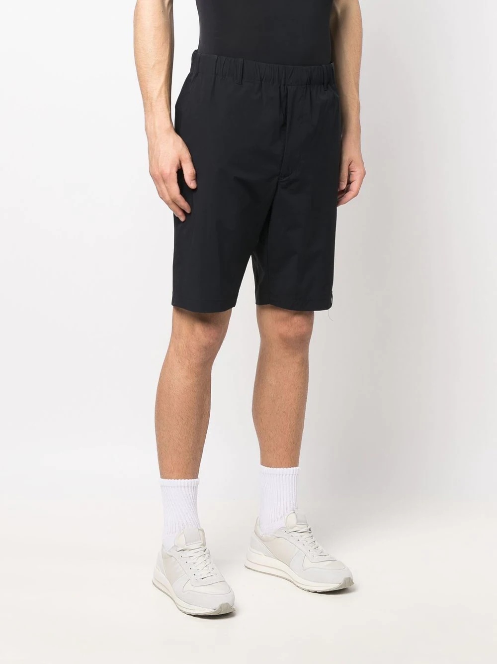 logo-patch track shorts - 3