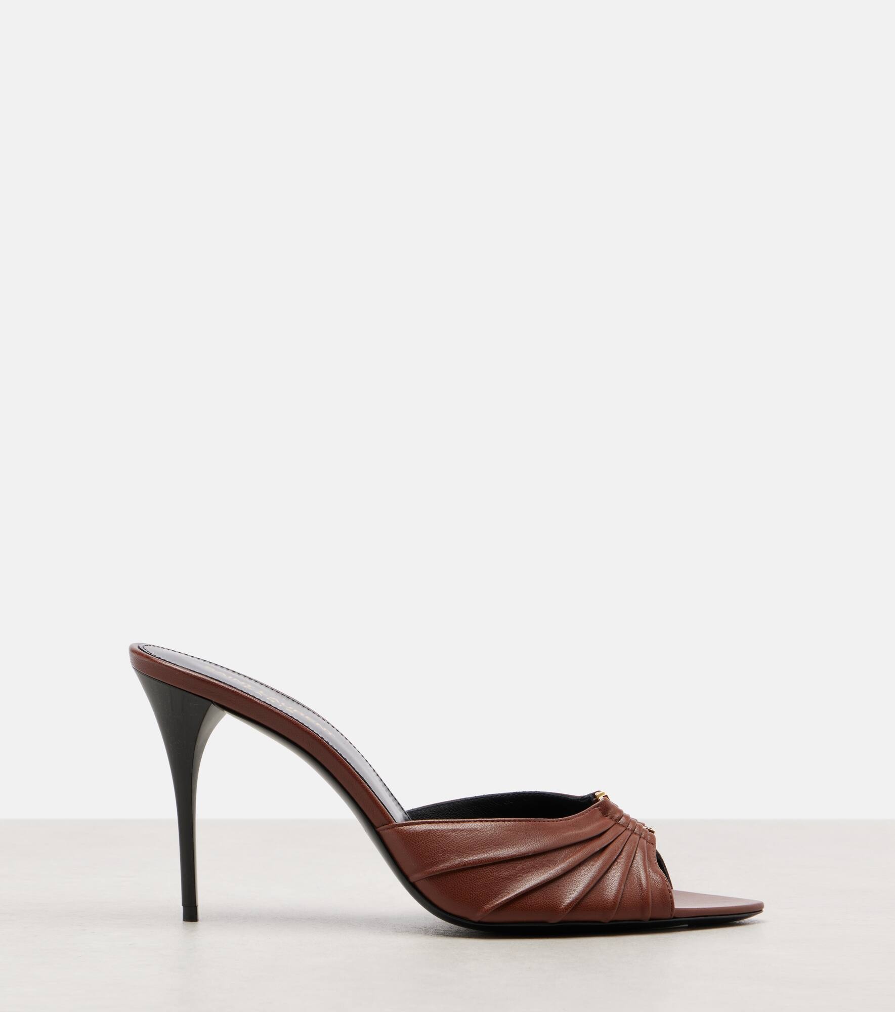 Babylone Cassandre 90 leather mules - 4
