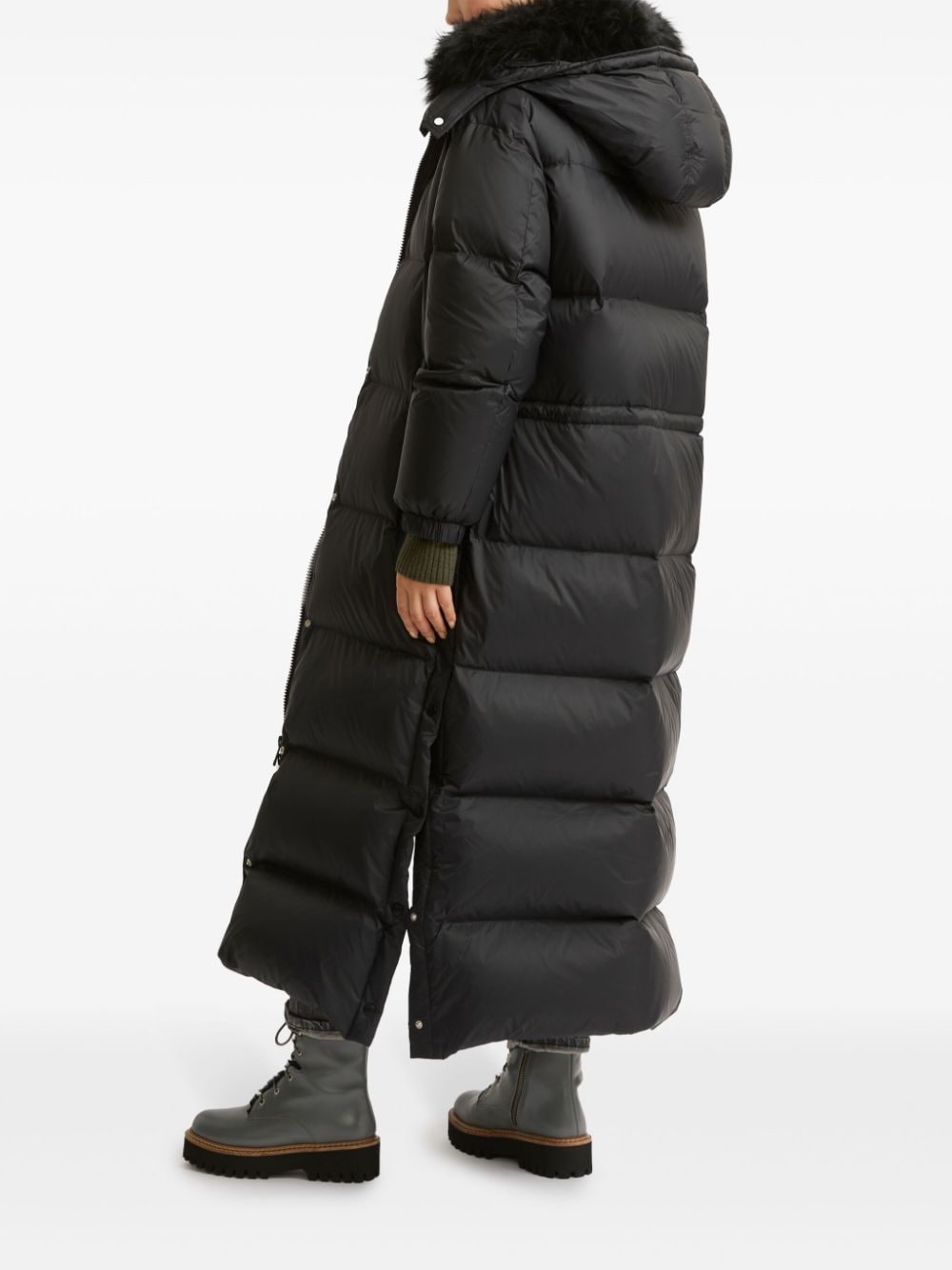 padded-design coat - 3