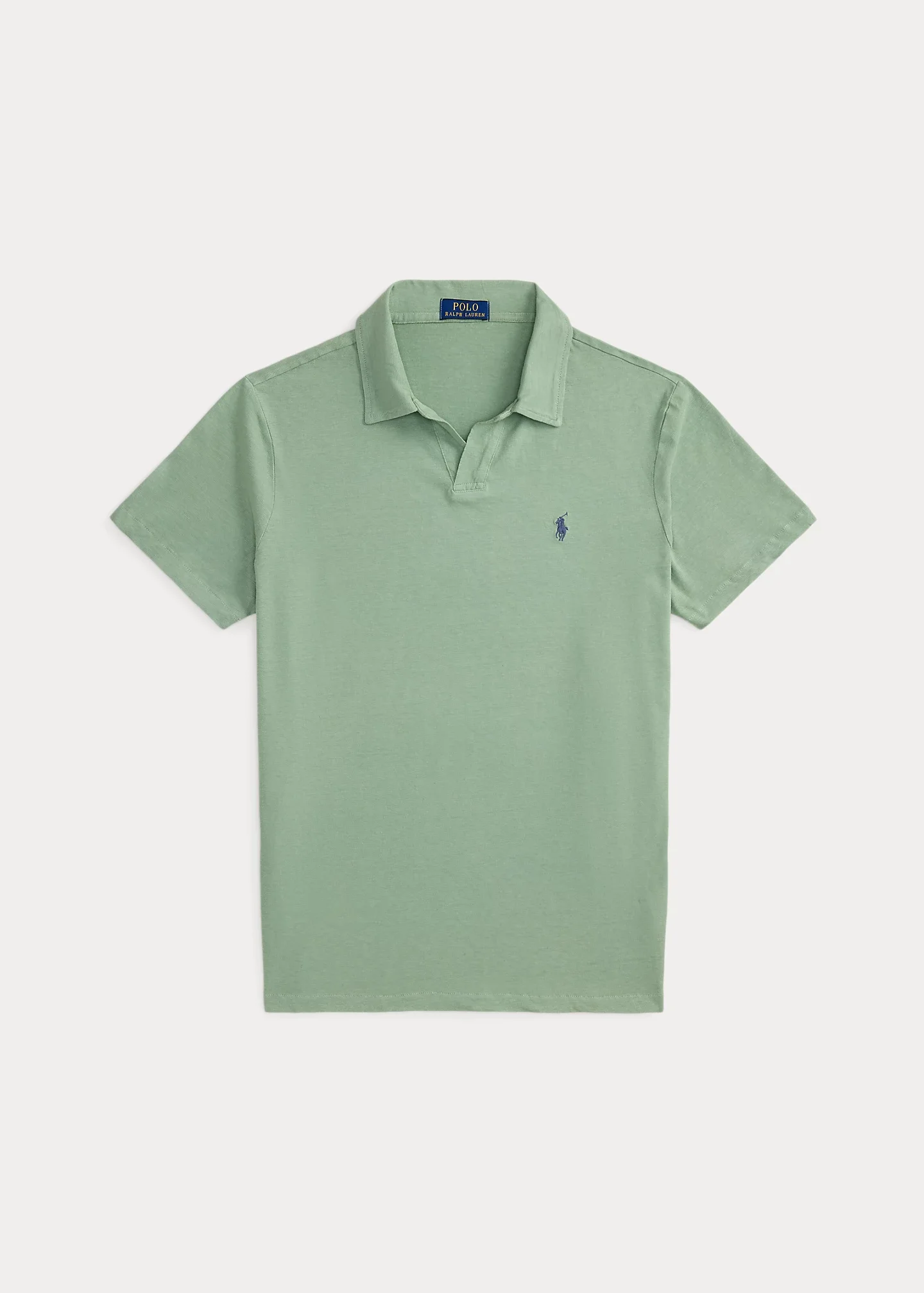 Standard Fit Cotton-Linen Polo Shirt - 1