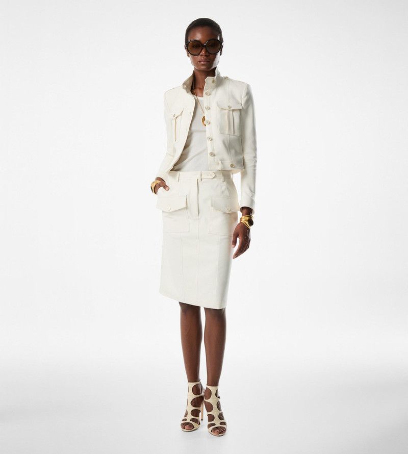 ABOVE THE KNEE SKIRT WITH PATCH POCKETS 3