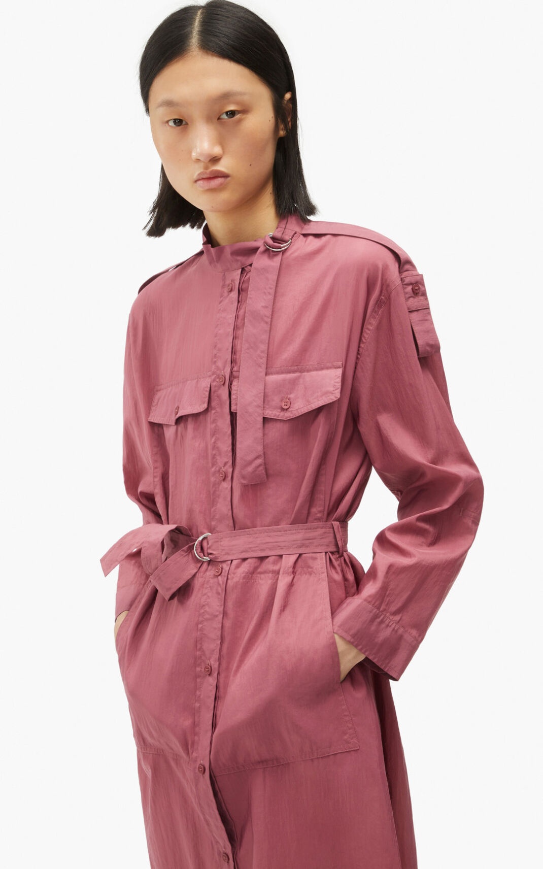 Belted shirt dress - 2