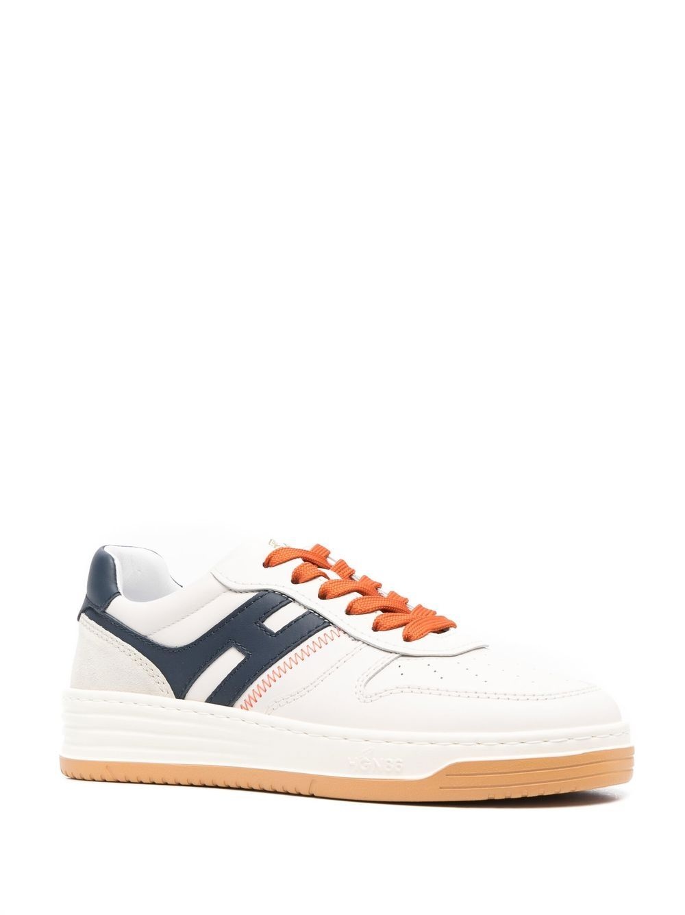 logo-patch low-top sneakers - 2