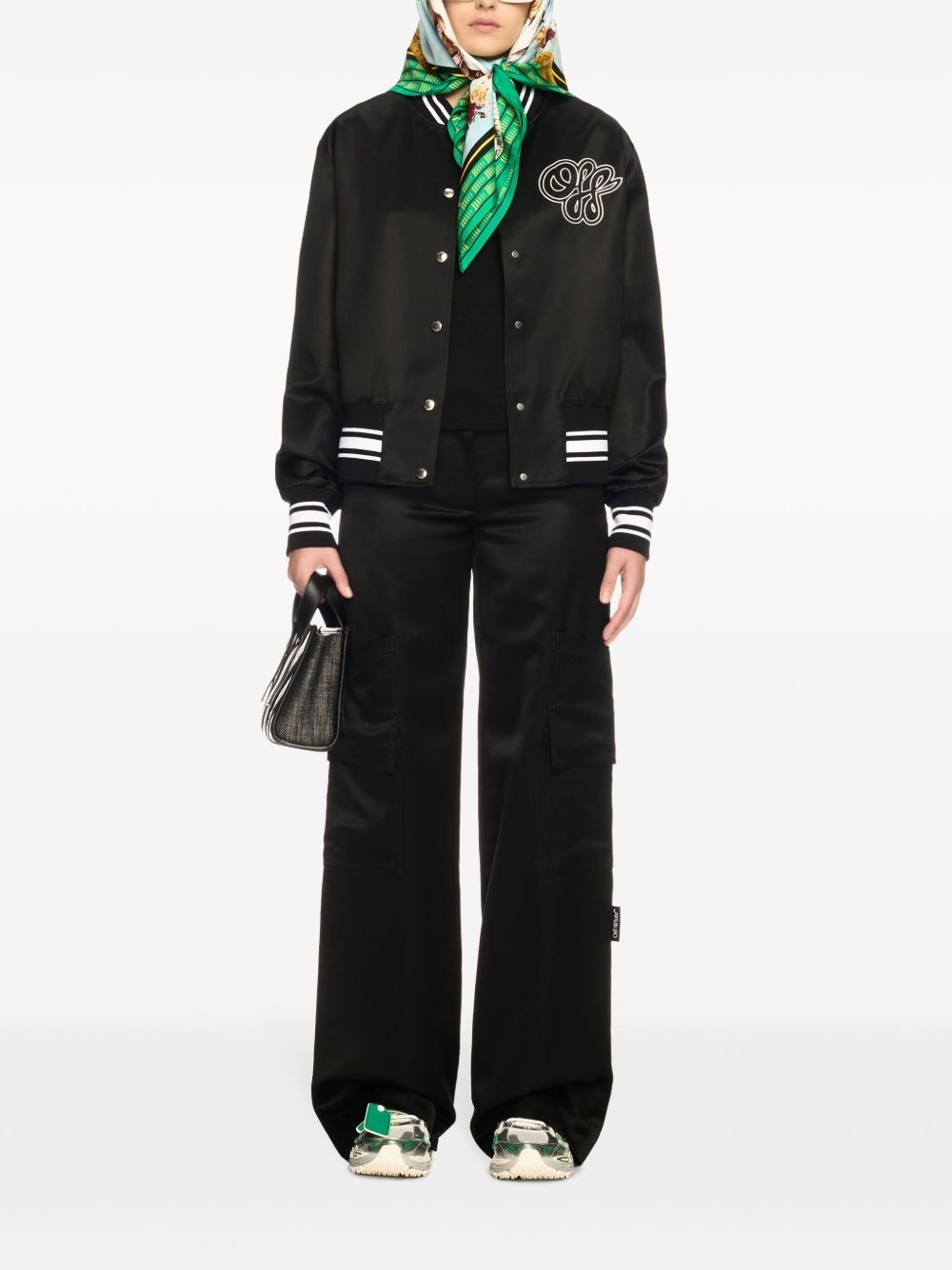 satin bomber jacket - 2