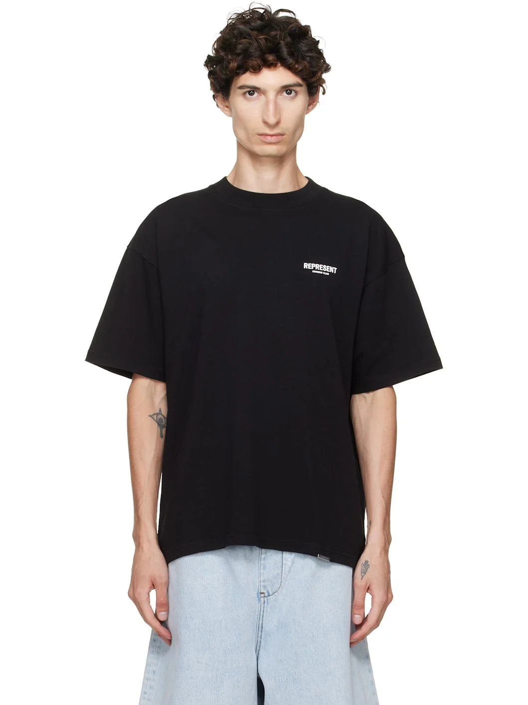 Black Printed 'Owners Club' T-shirt - 1