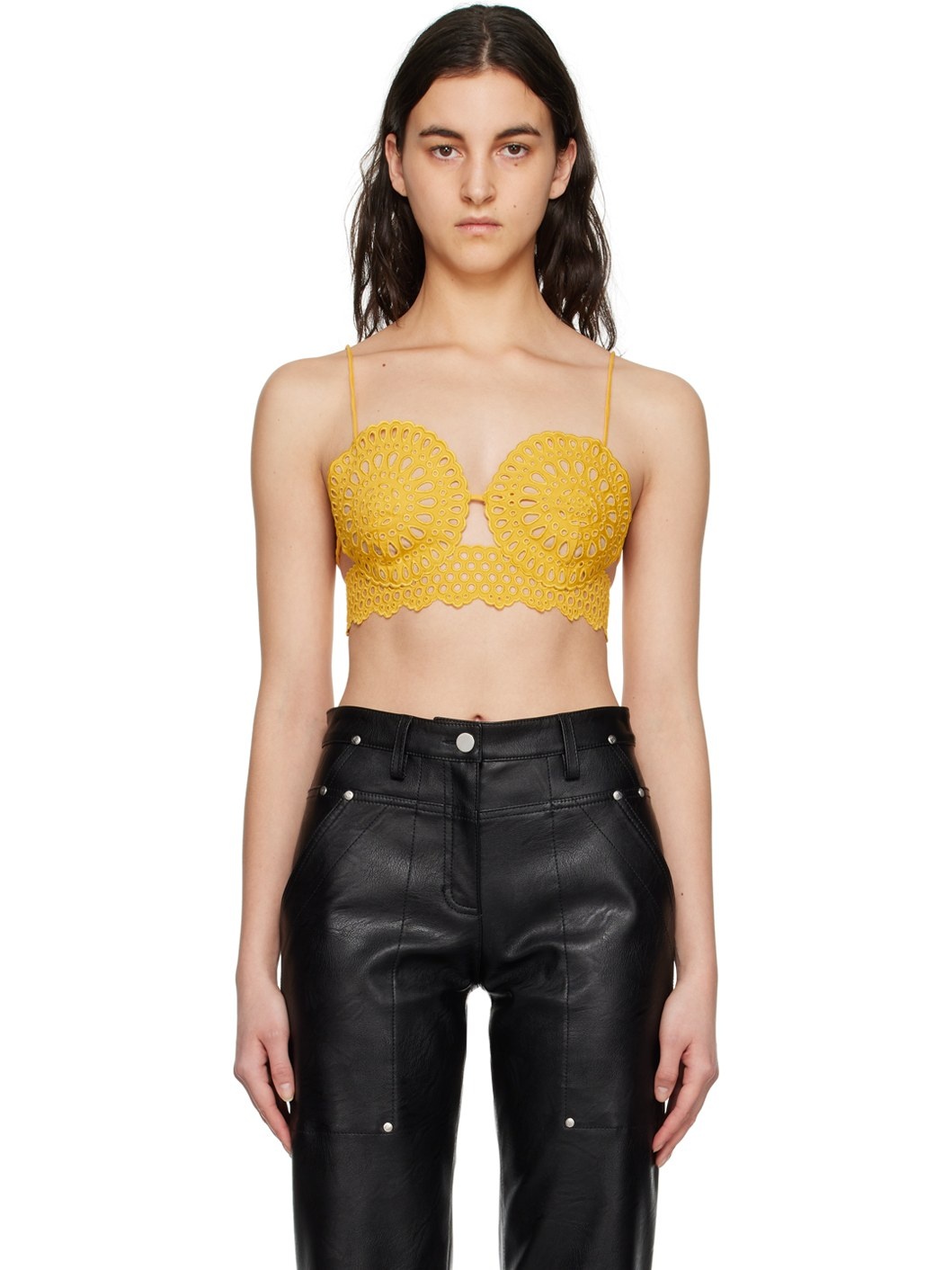 Yellow Scalloped Camisole - 1