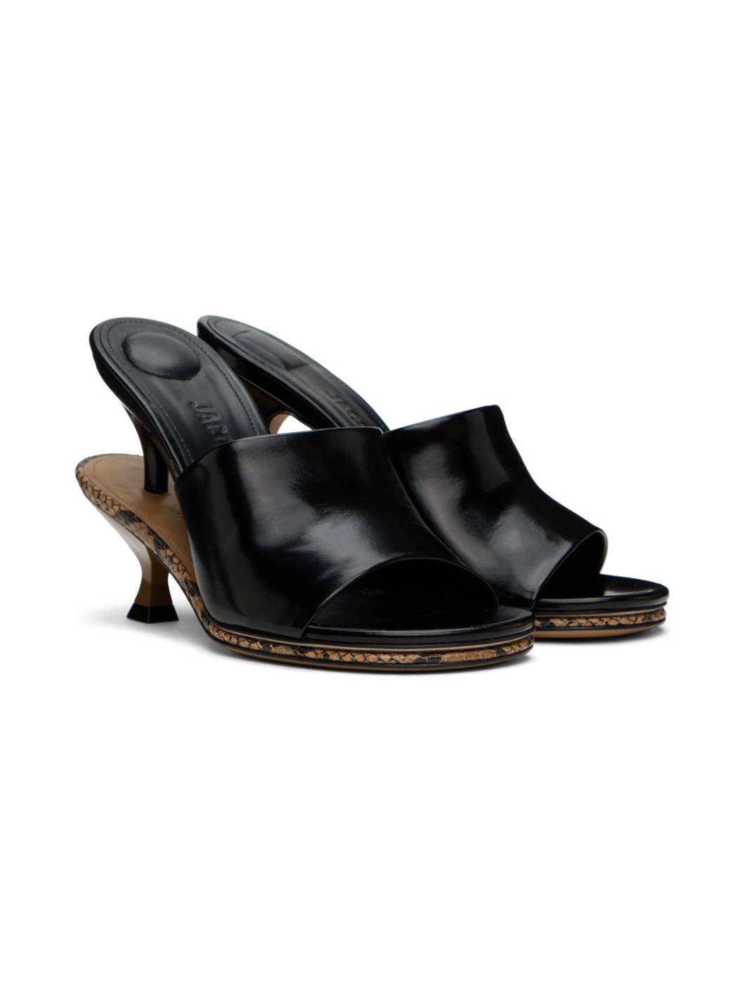 Black & Brown 'Les doubles mules' Mules - 4