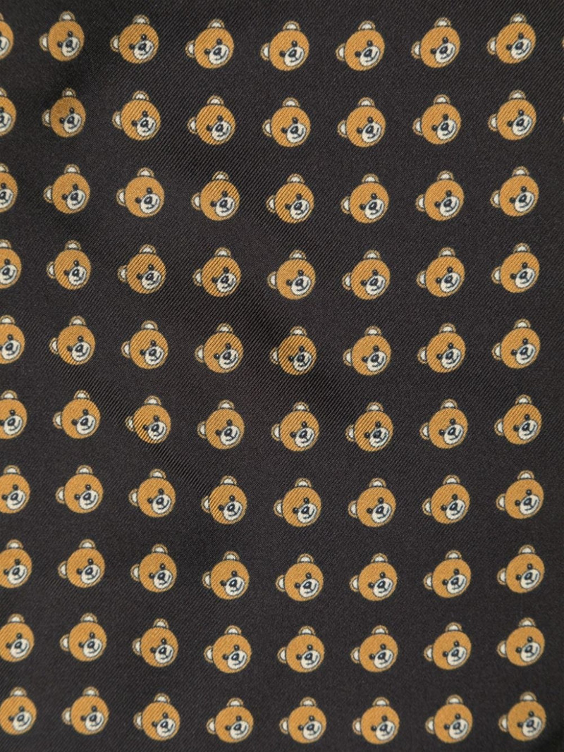 Moschino Teddy Bear silk scarf outlook