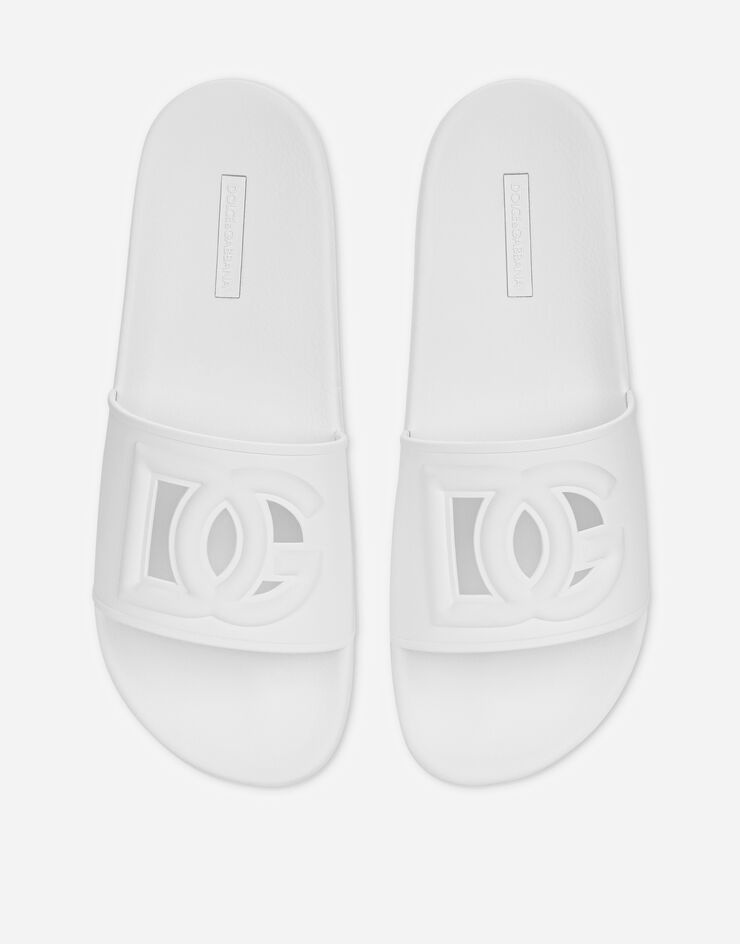 Rubber beachwear sliders with DG logo - 4