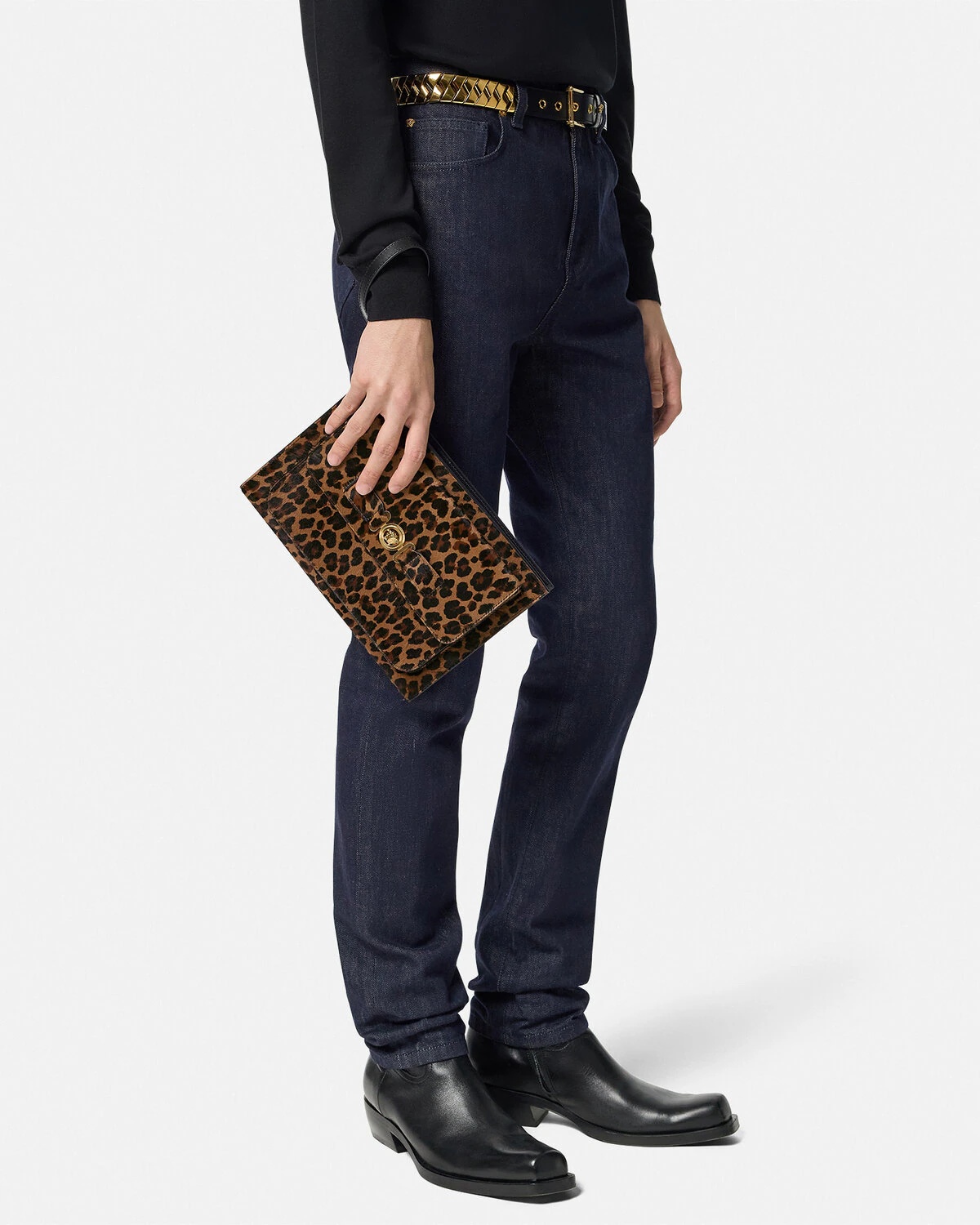 Leopard Medusa Biggie Large Pouch - 3