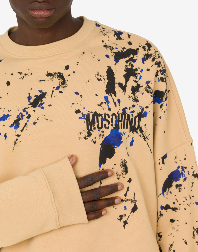 PAINTED EFFECT ORGANIC COTTON SWEATSHIRT 4