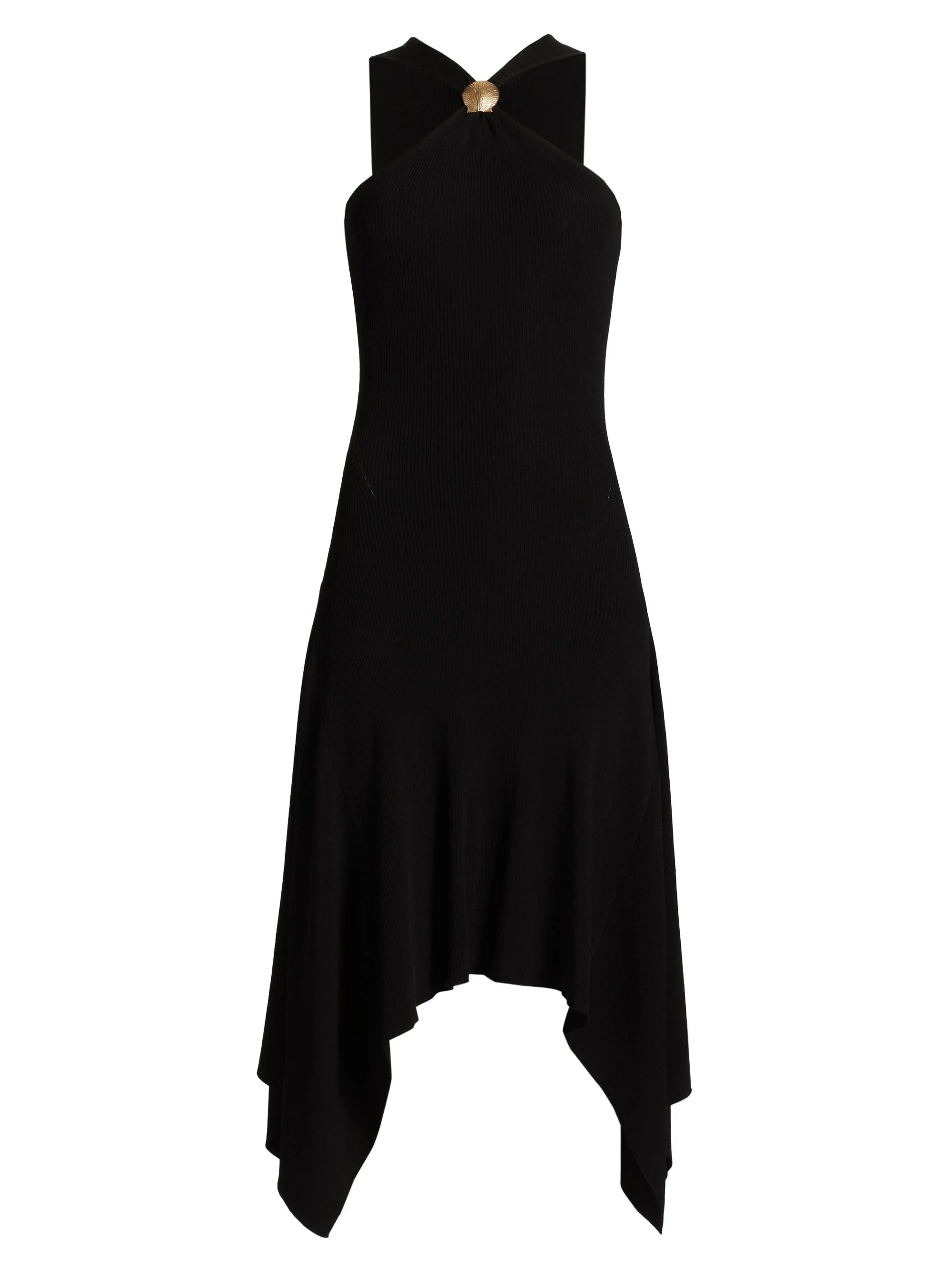 Women's Constanze V-Neck Knit Midi-Dress - Black - 1