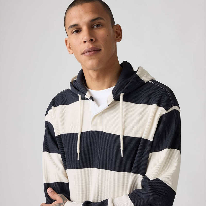 THERMAL RUGBY HOODIE SWEATSHIRT 4