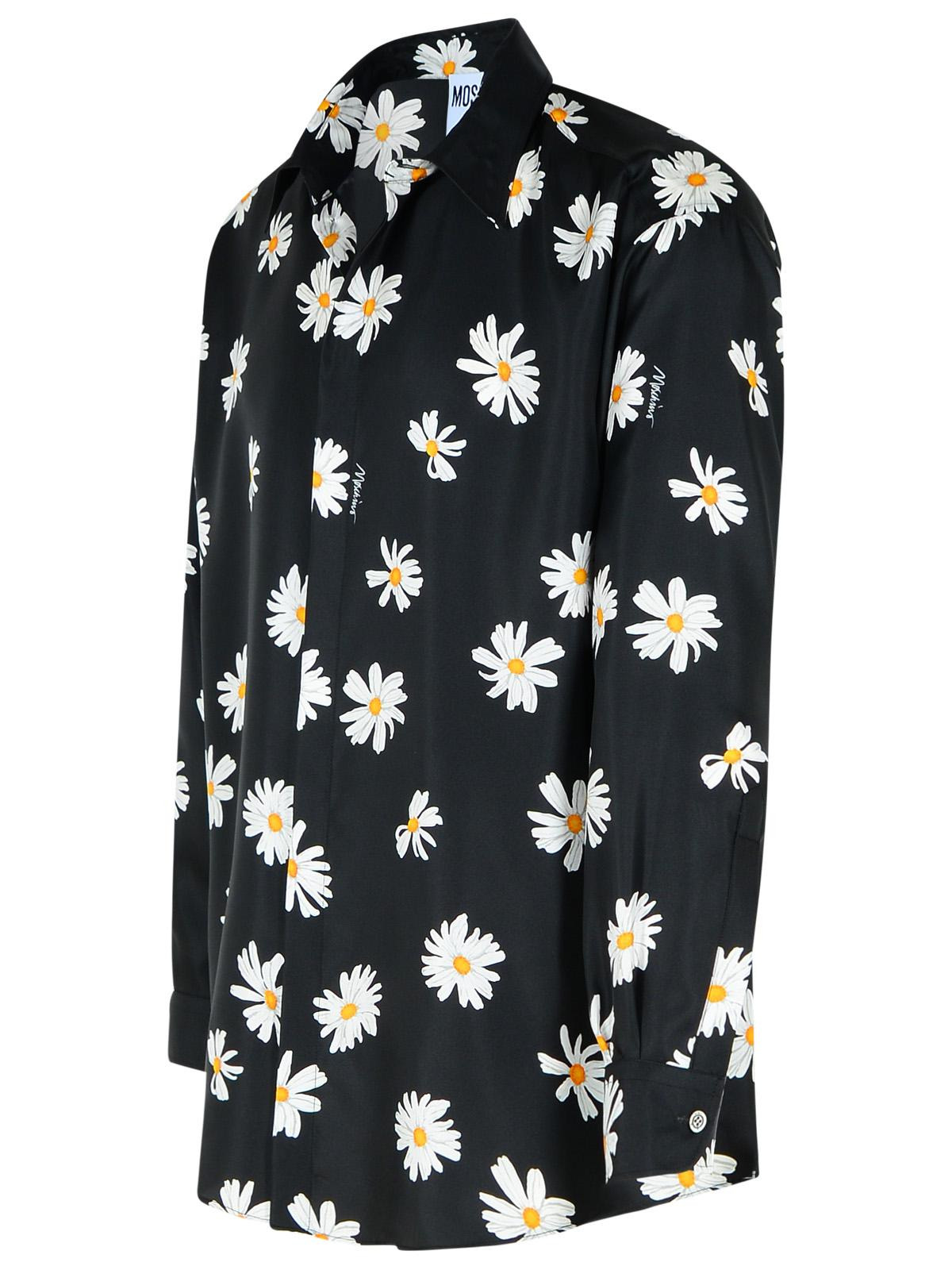 Moschino Black Silk Shirt Men - 2