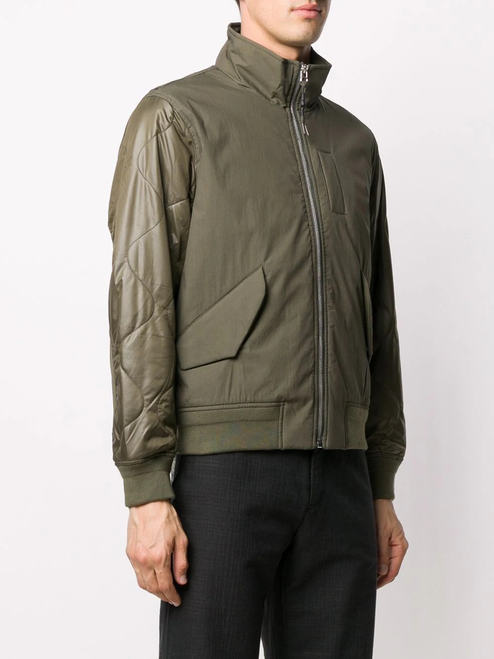 olive bomber jacket - 3