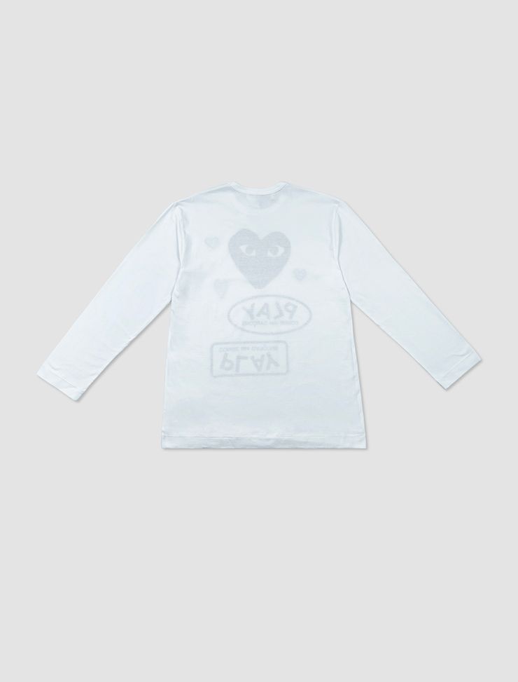 Multi logo white long-sleeved T-shirt - 3