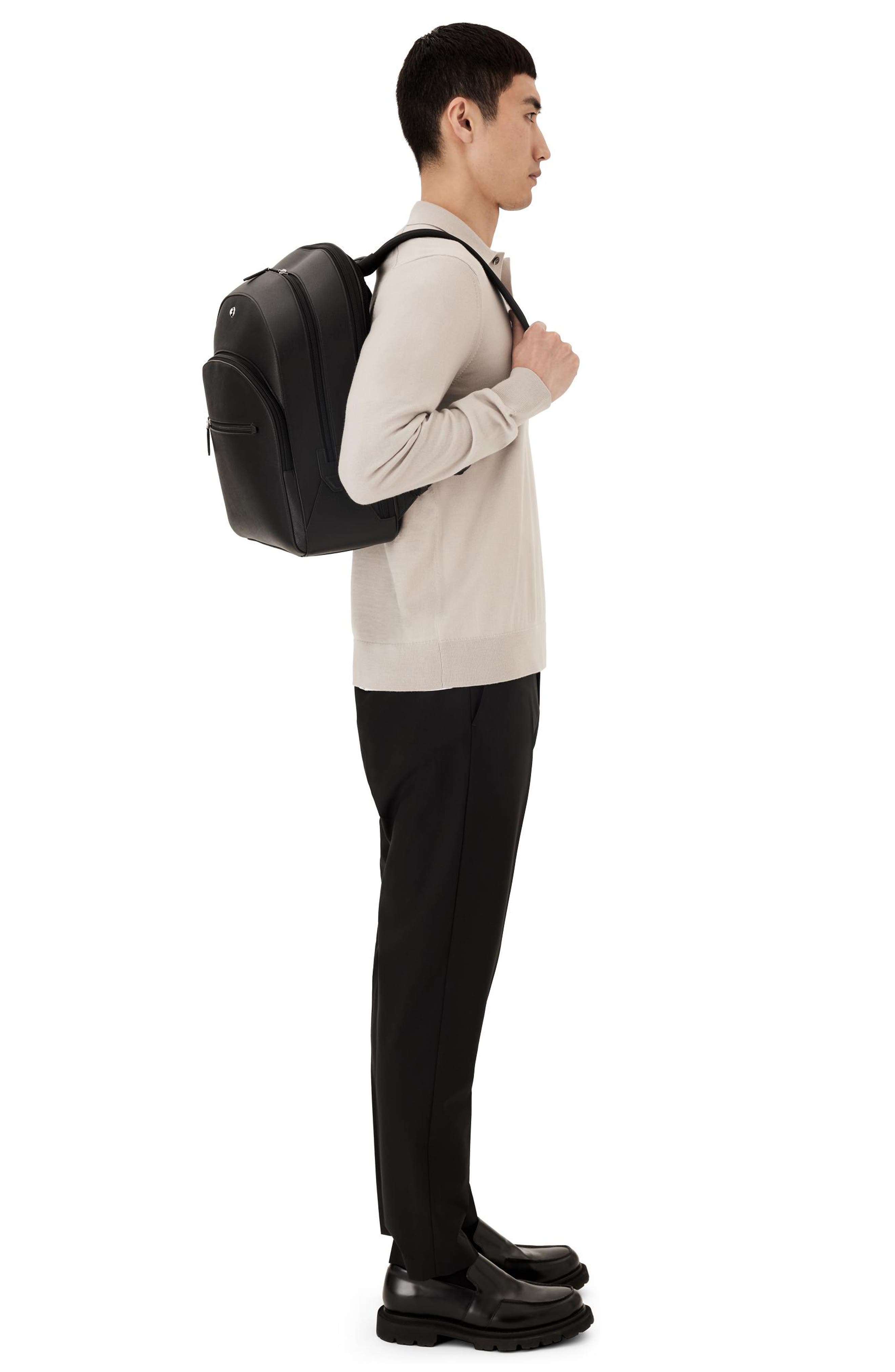 Montblanc Large Sartorial Leather Backpack in Black at Nordstrom - 2