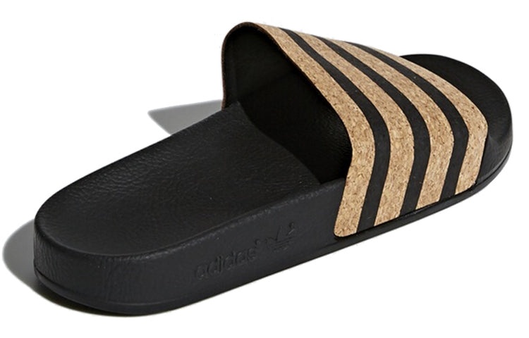 (WMNS) adidas Adilette 'Black Cork' CQ2237 - 4