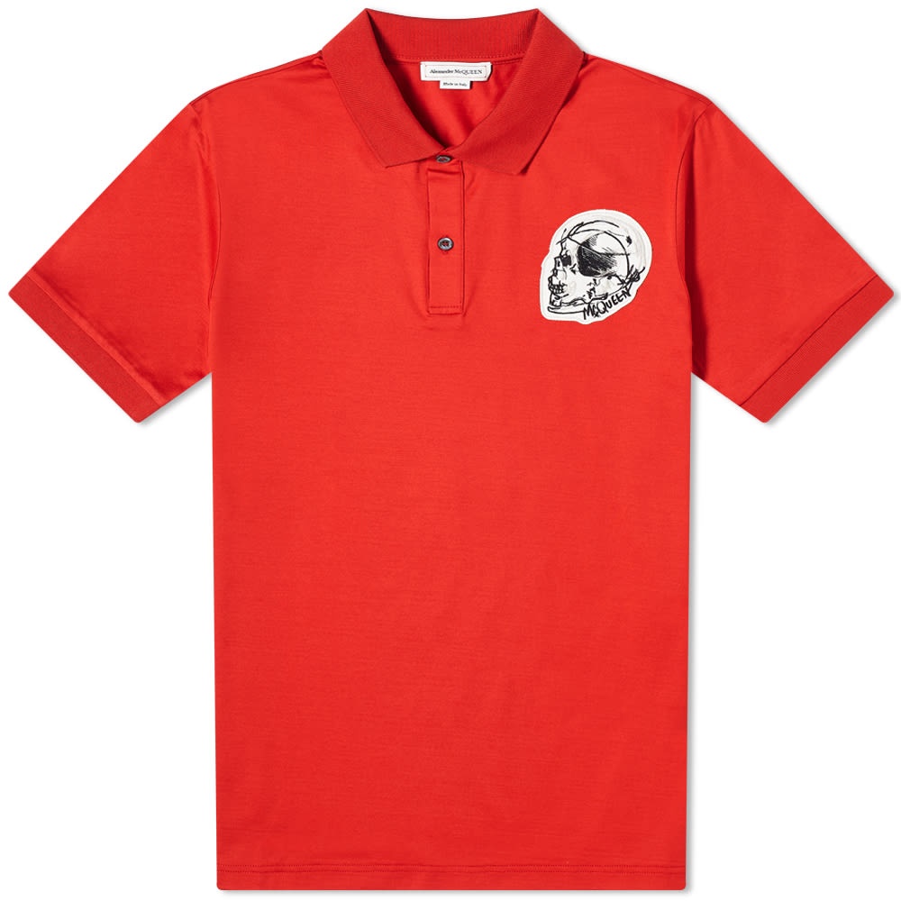 Alexander McQueen Skull Badge Polo Shirt - 1