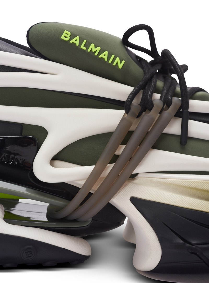 Unicorn low-top sneakers in neoprene and calfskin 6