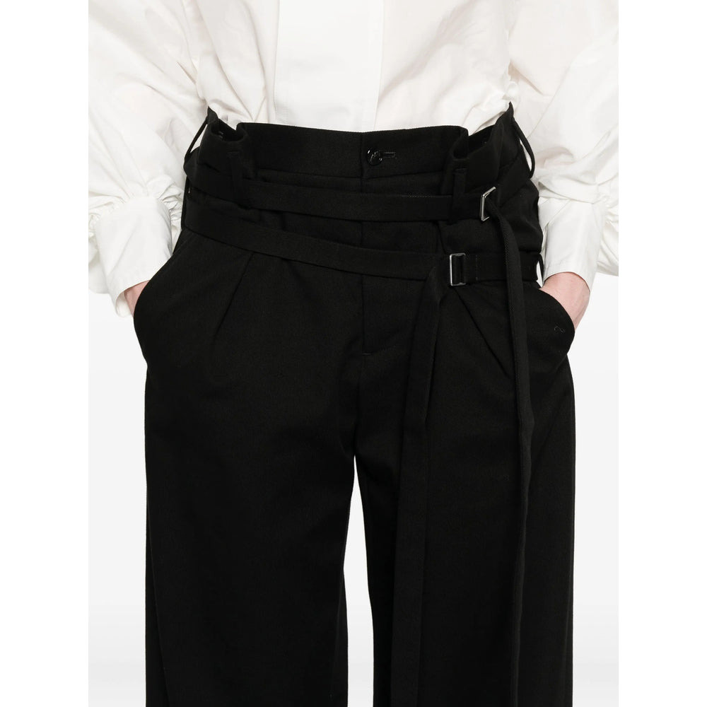 Ann Demeulemeester Black Trousers - Straight Trousers Women - 2