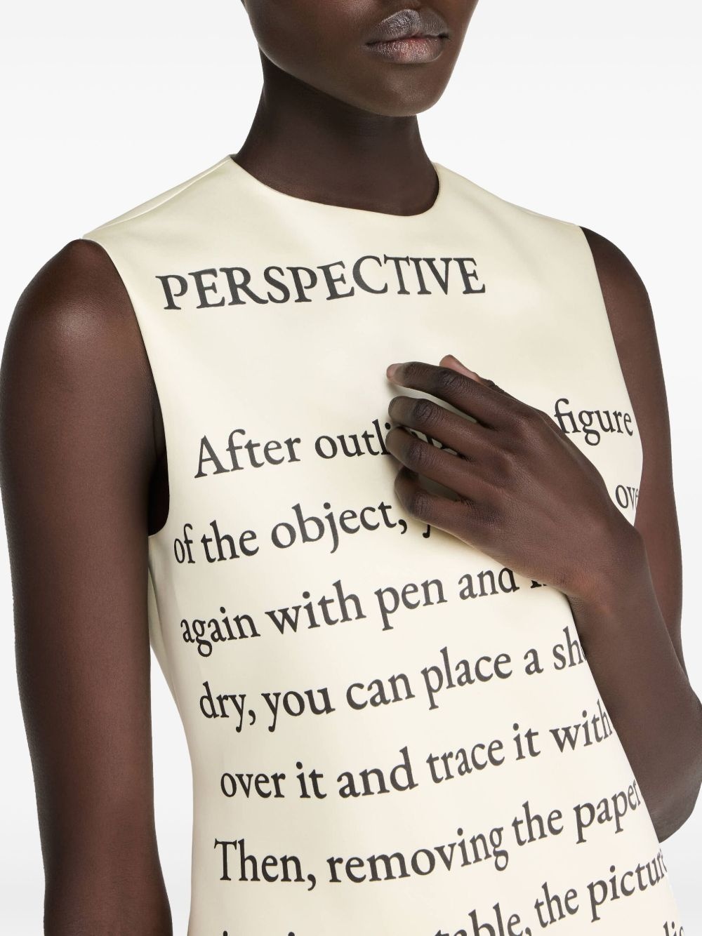 text-print mini dress - 5