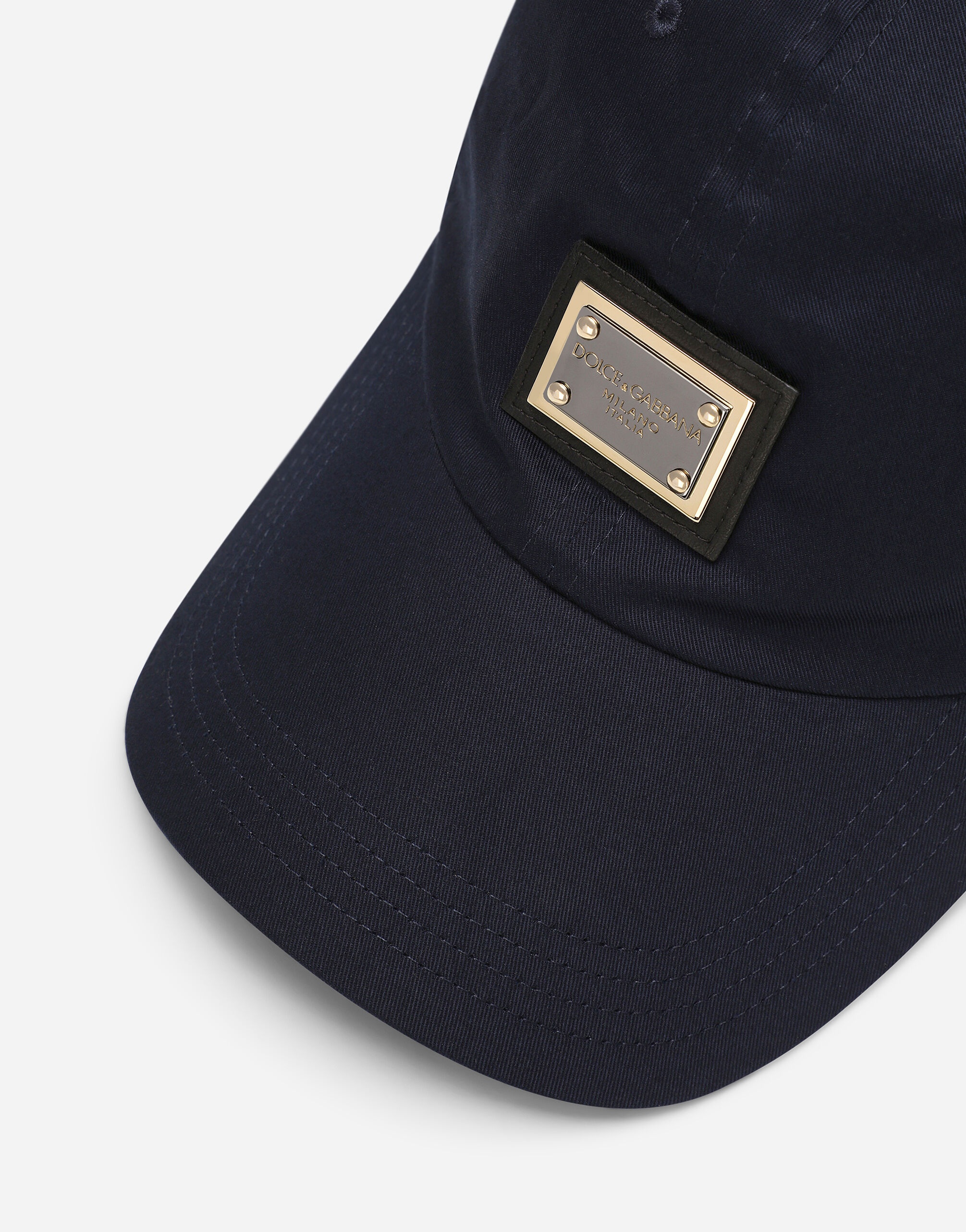 Cotton baseball cap with logo tag - 2