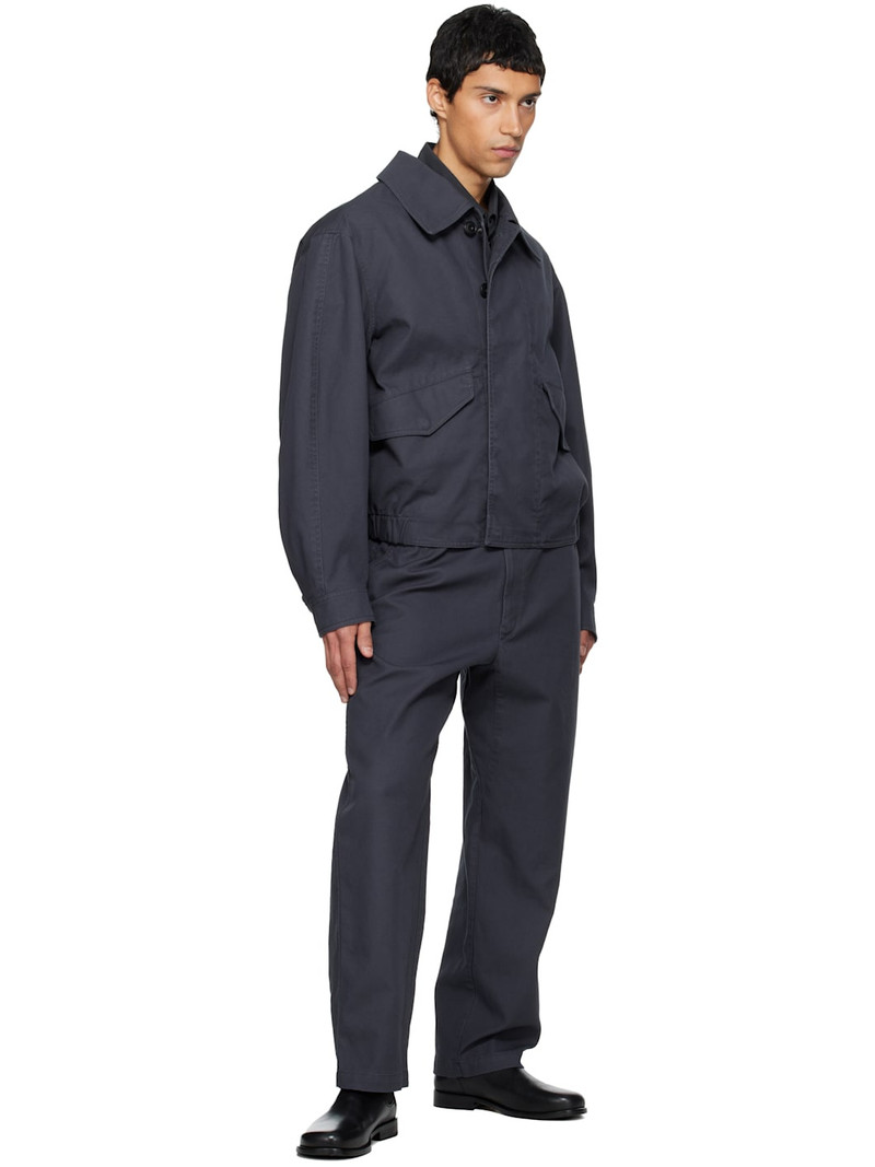 Lemaire Navy Boxy Blouson Jacket outlook
