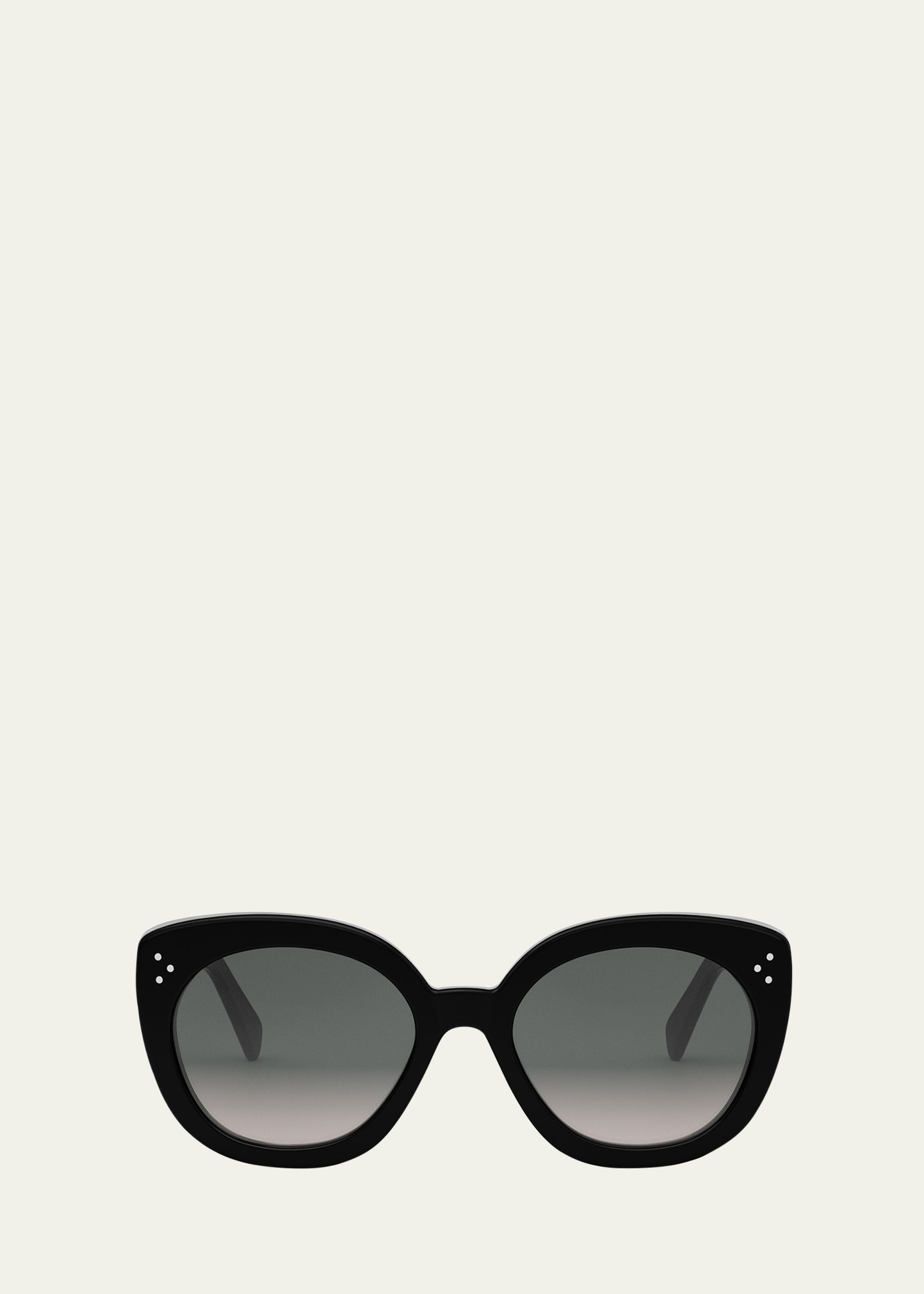 Bold 3 Dots Acetate Butterfly Sunglasses - 1