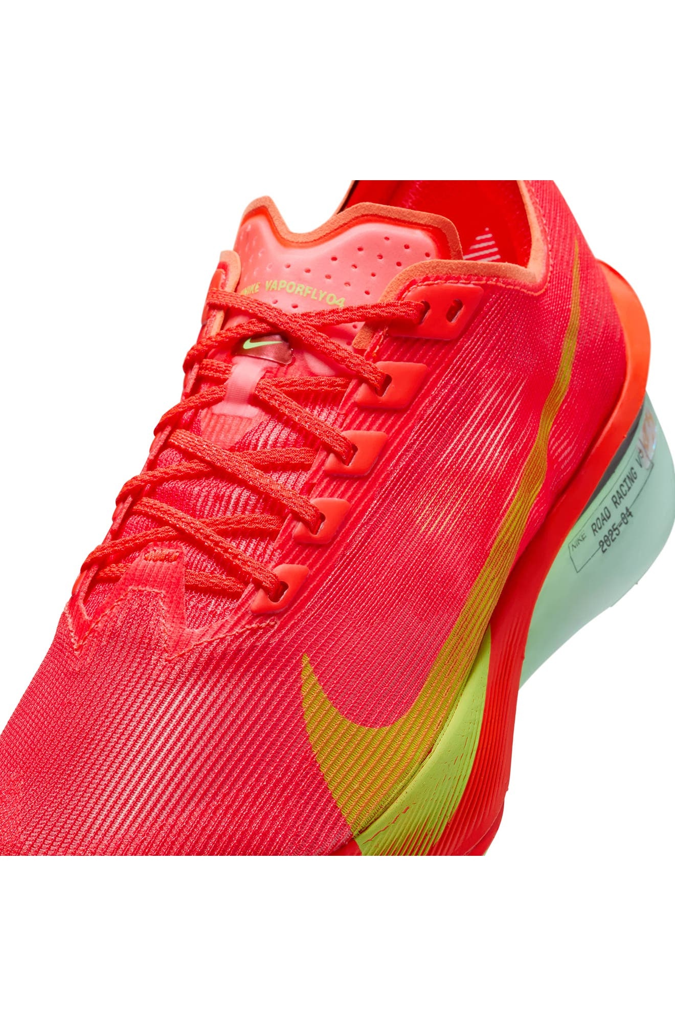 Nike ZoomX Vaporfly Next 4 Racing Shoe in Crimson/Mint/Purple/Lime at Nordstrom - 7