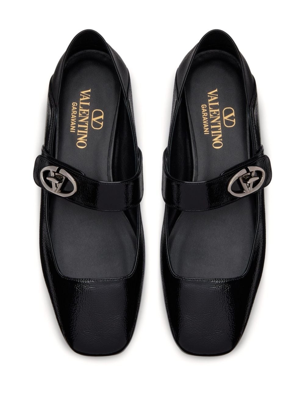 VLogo Locker Mary-Jane ballerina shoes - 4