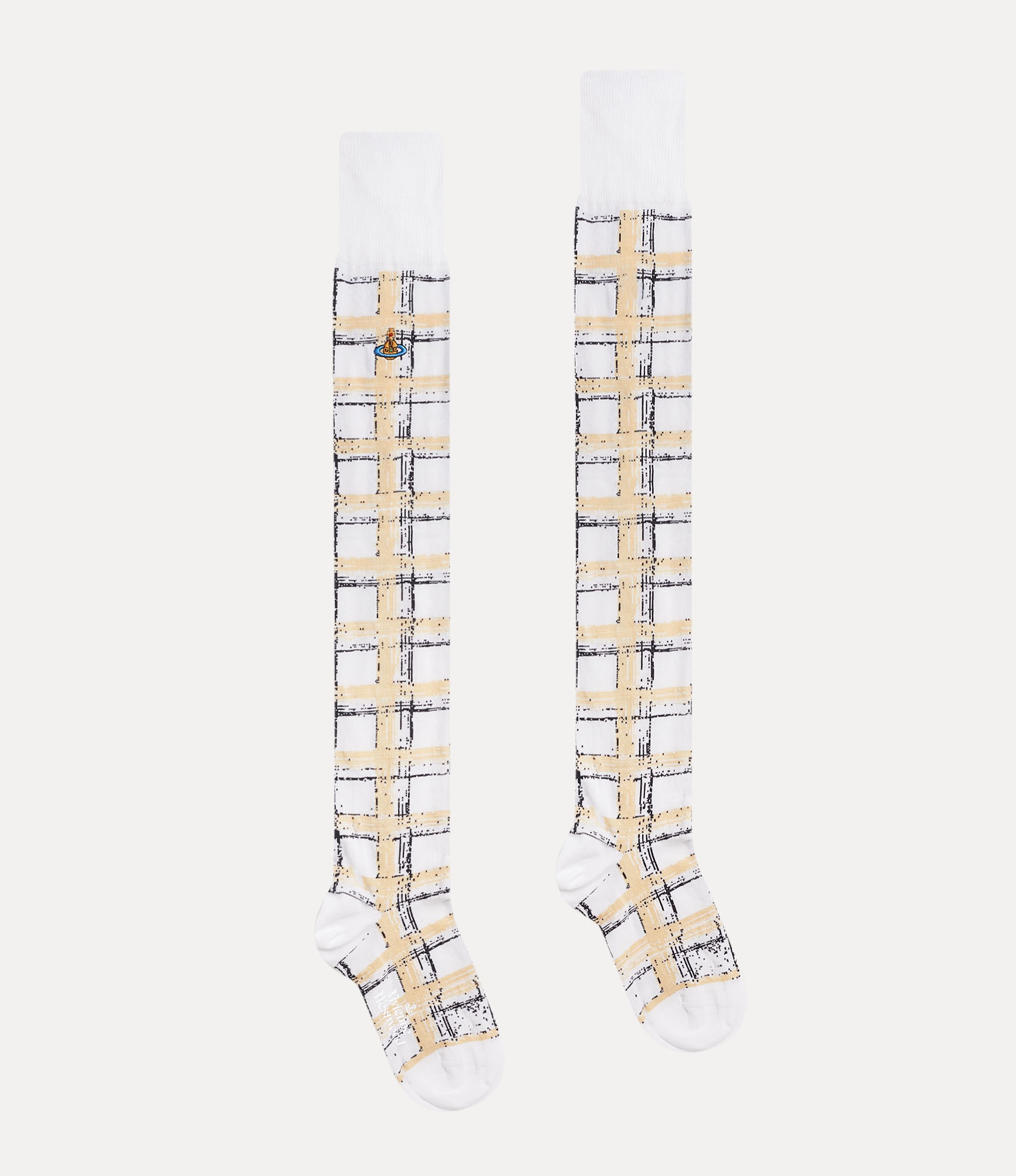 CHECK OVER THE KNEE SOCK - 2