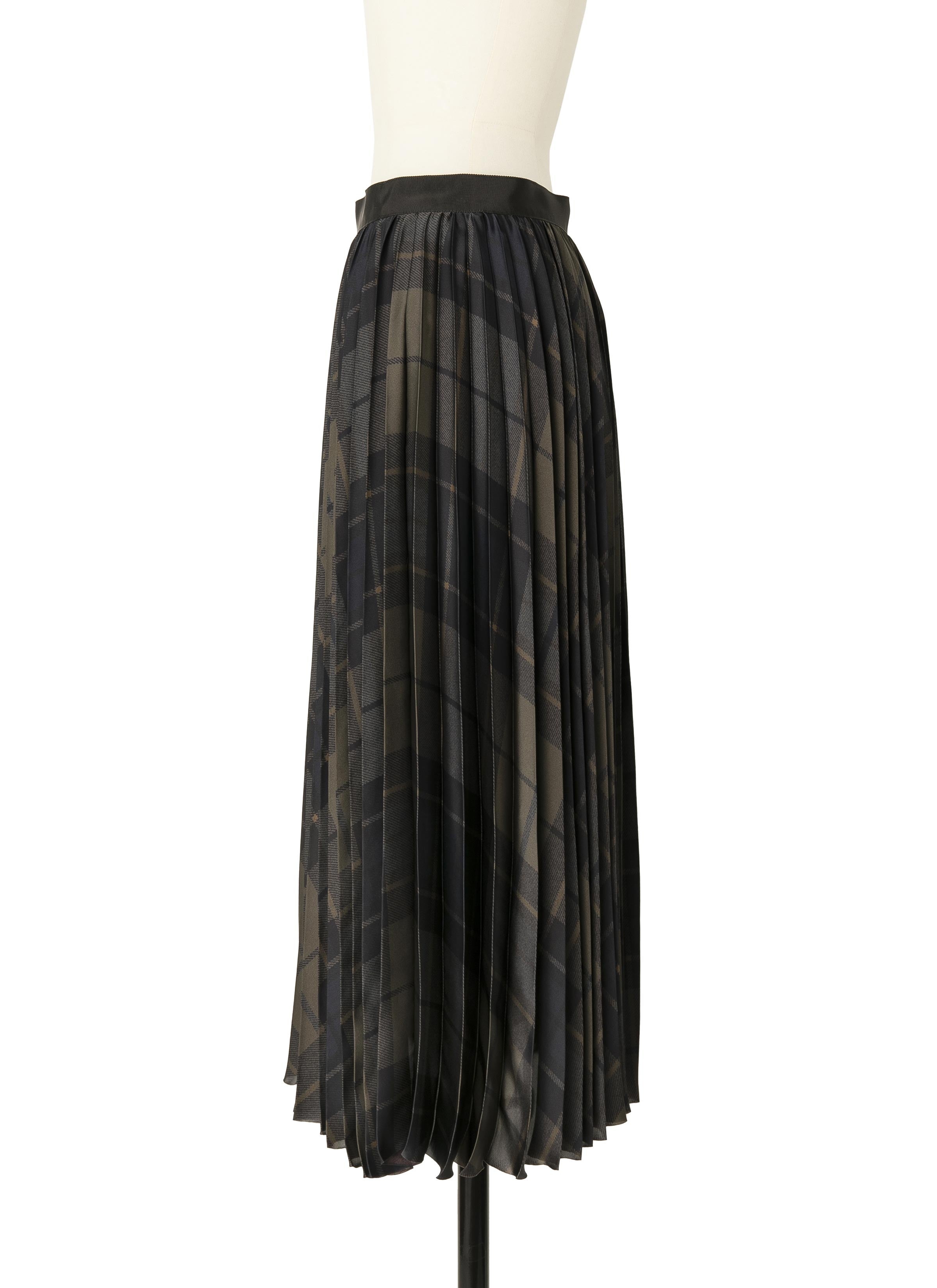 Plaid Print Skirt - 3