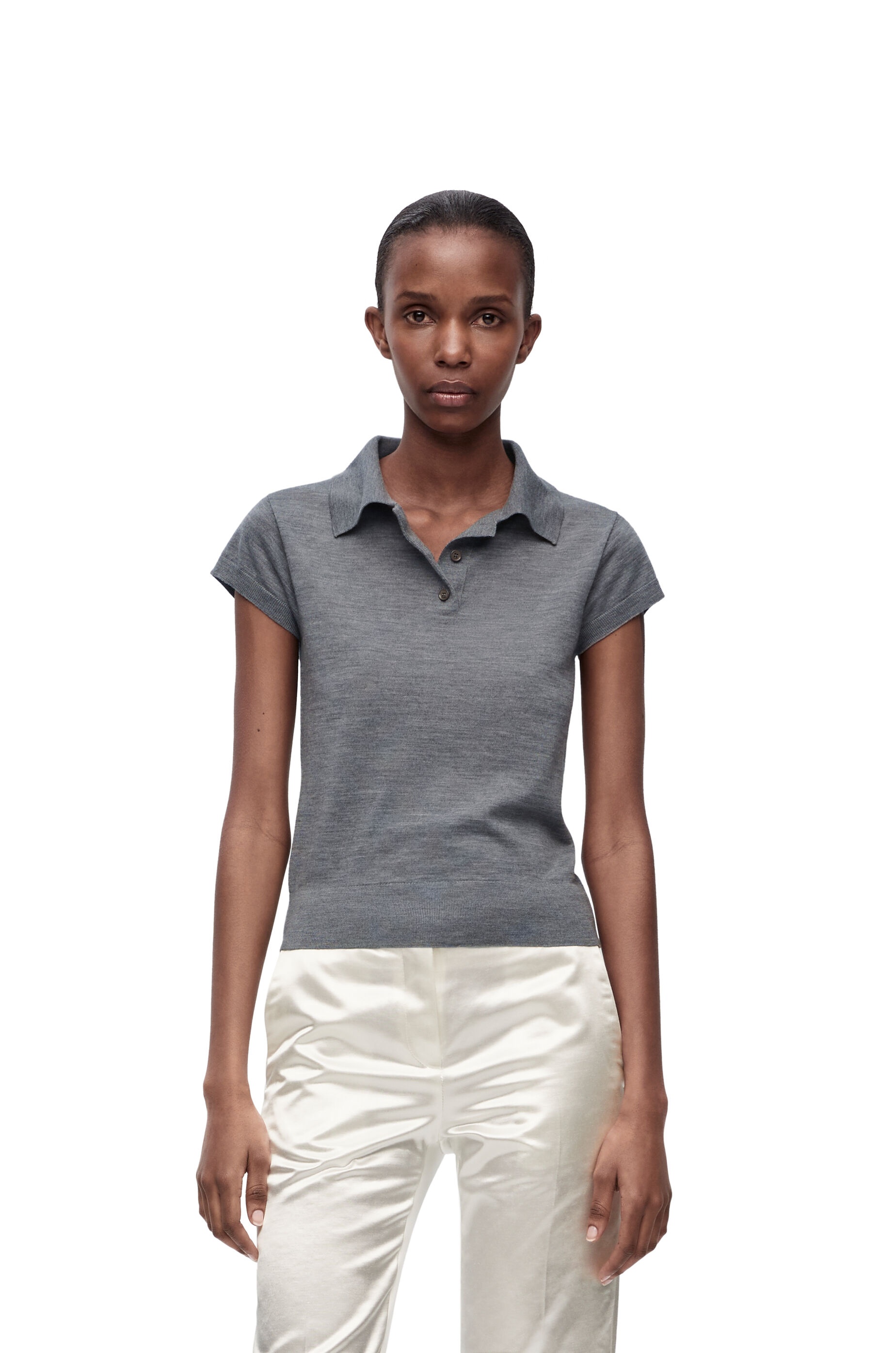 Polo sweater in wool - 3