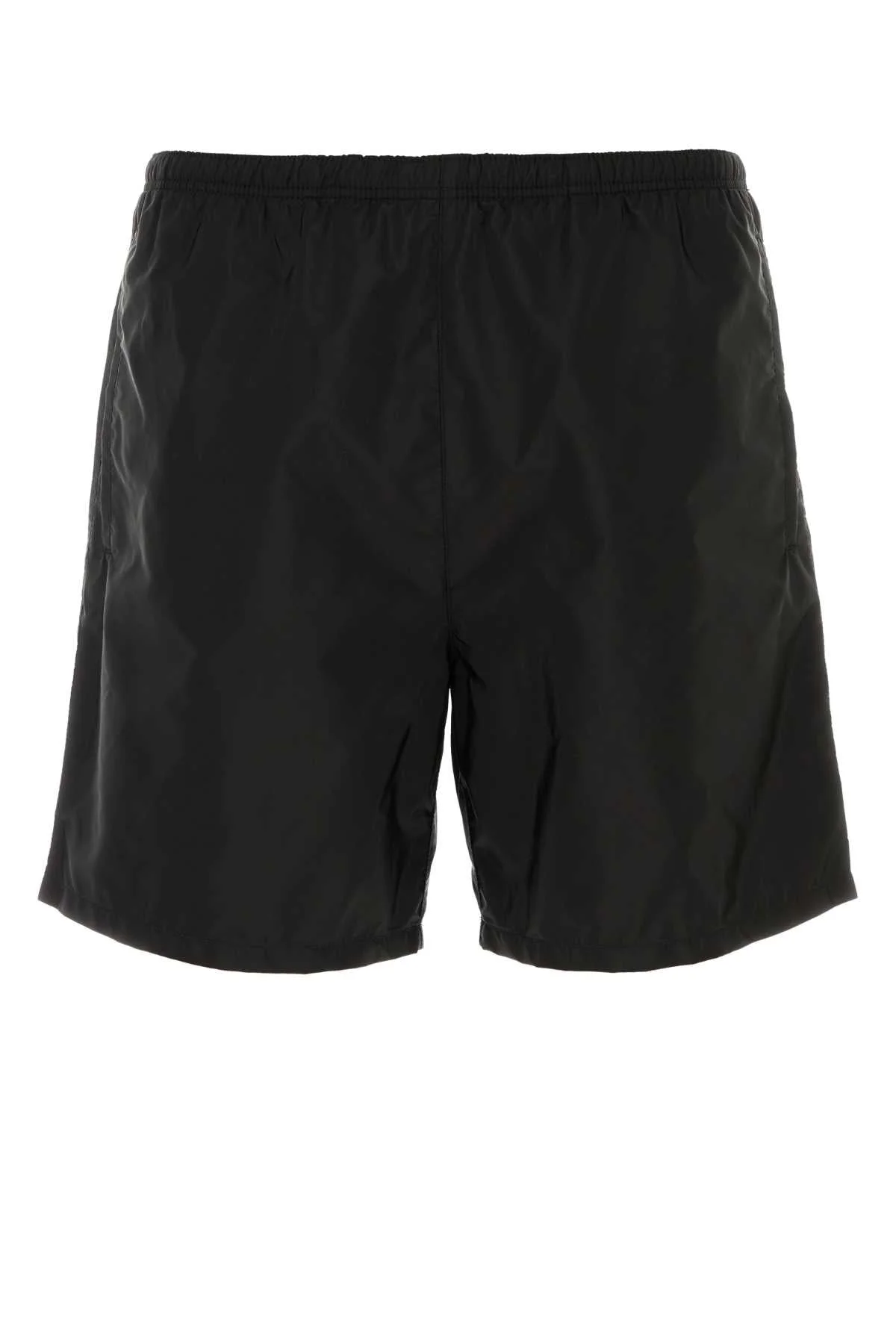 Prada Men Black Re-Nylon Swimming Shorts - 1