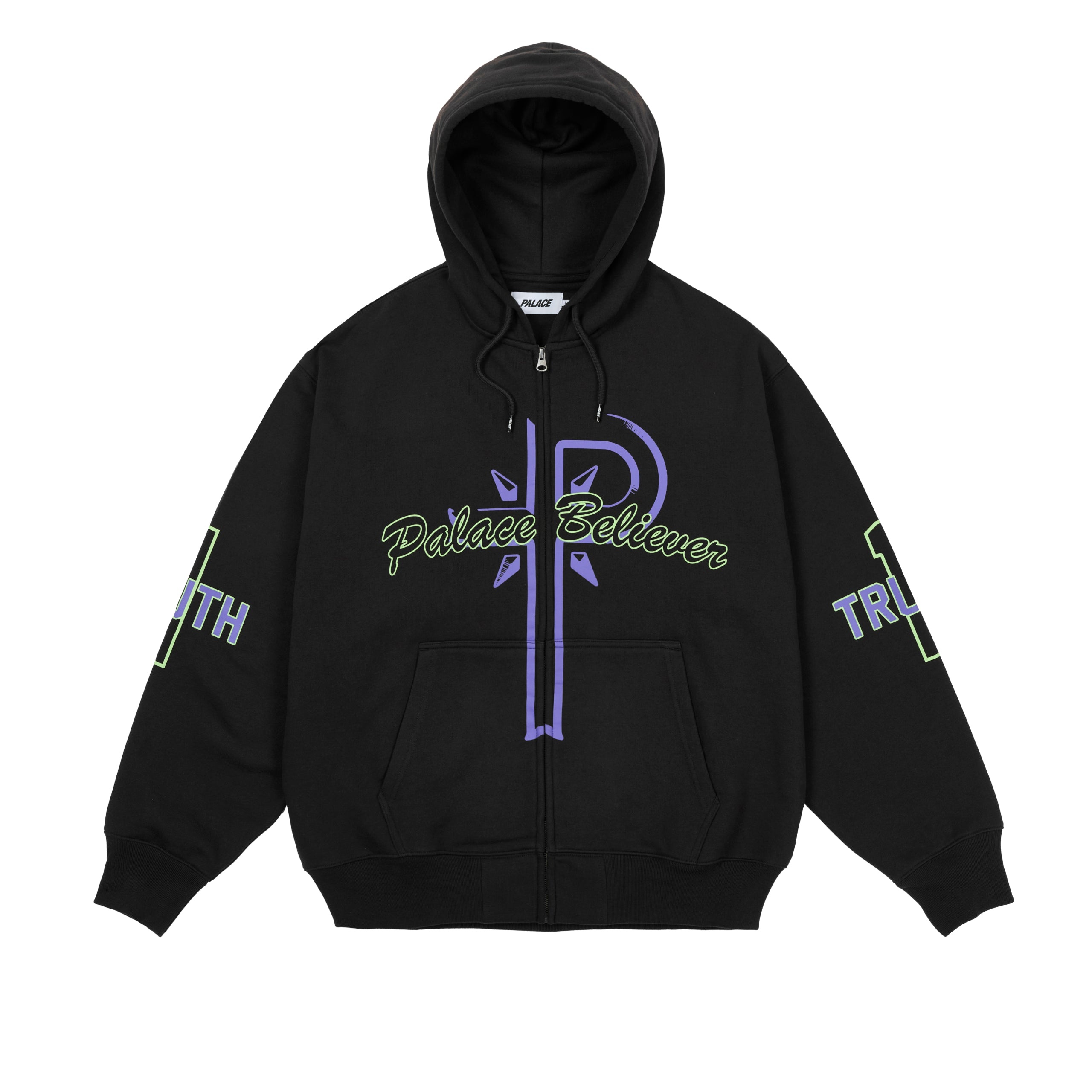 BELIEVER ZIP HOOD BLACK - 1