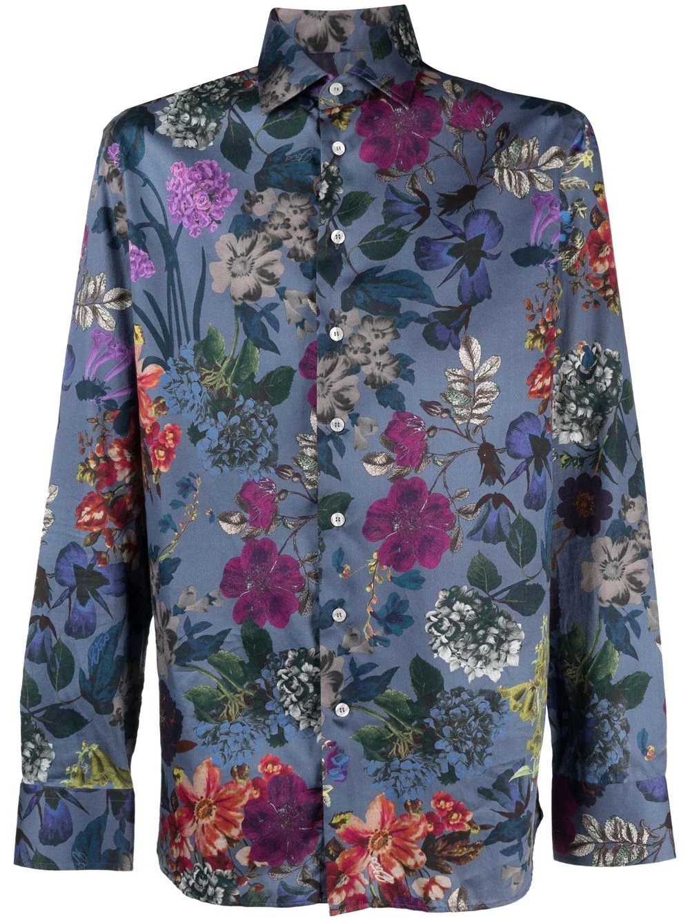 floral-print cotton shirt - 6