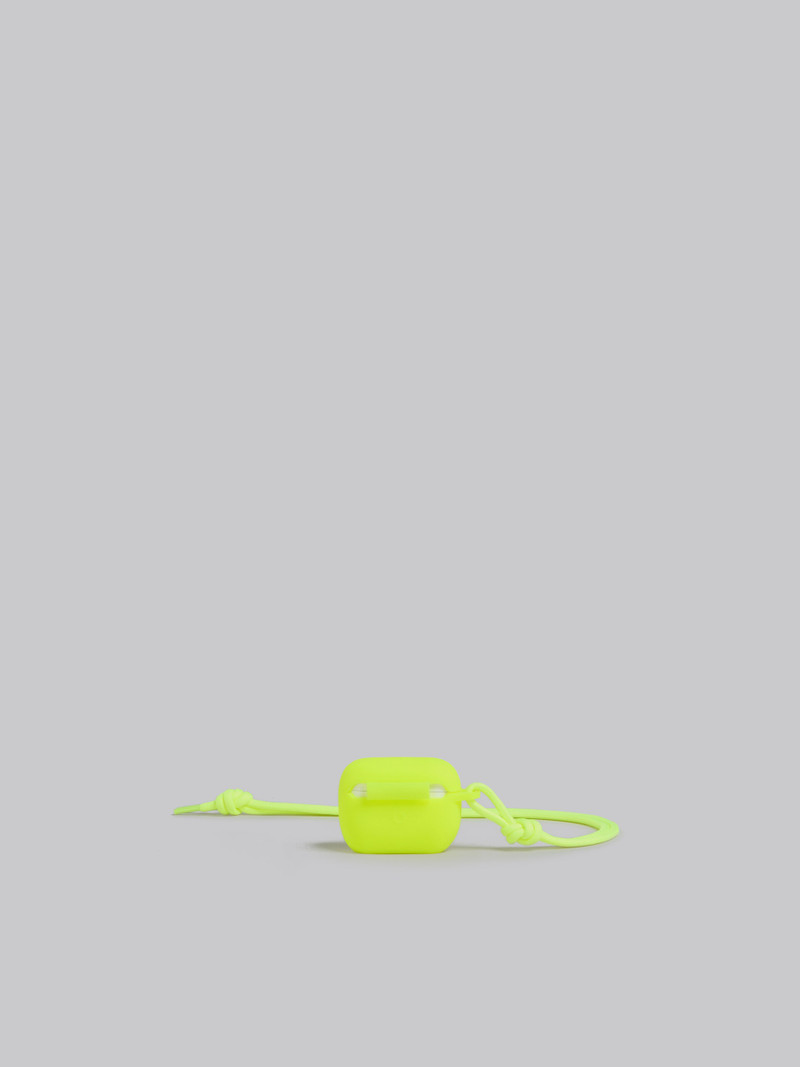 Marni NEON YELLOW GUMMY AIRPODS CASE outlook