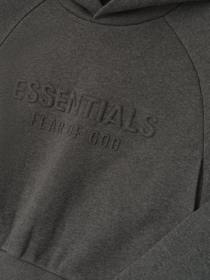 ESSENTIALS Womens Embossed 90s Raglan Hoodie outlook