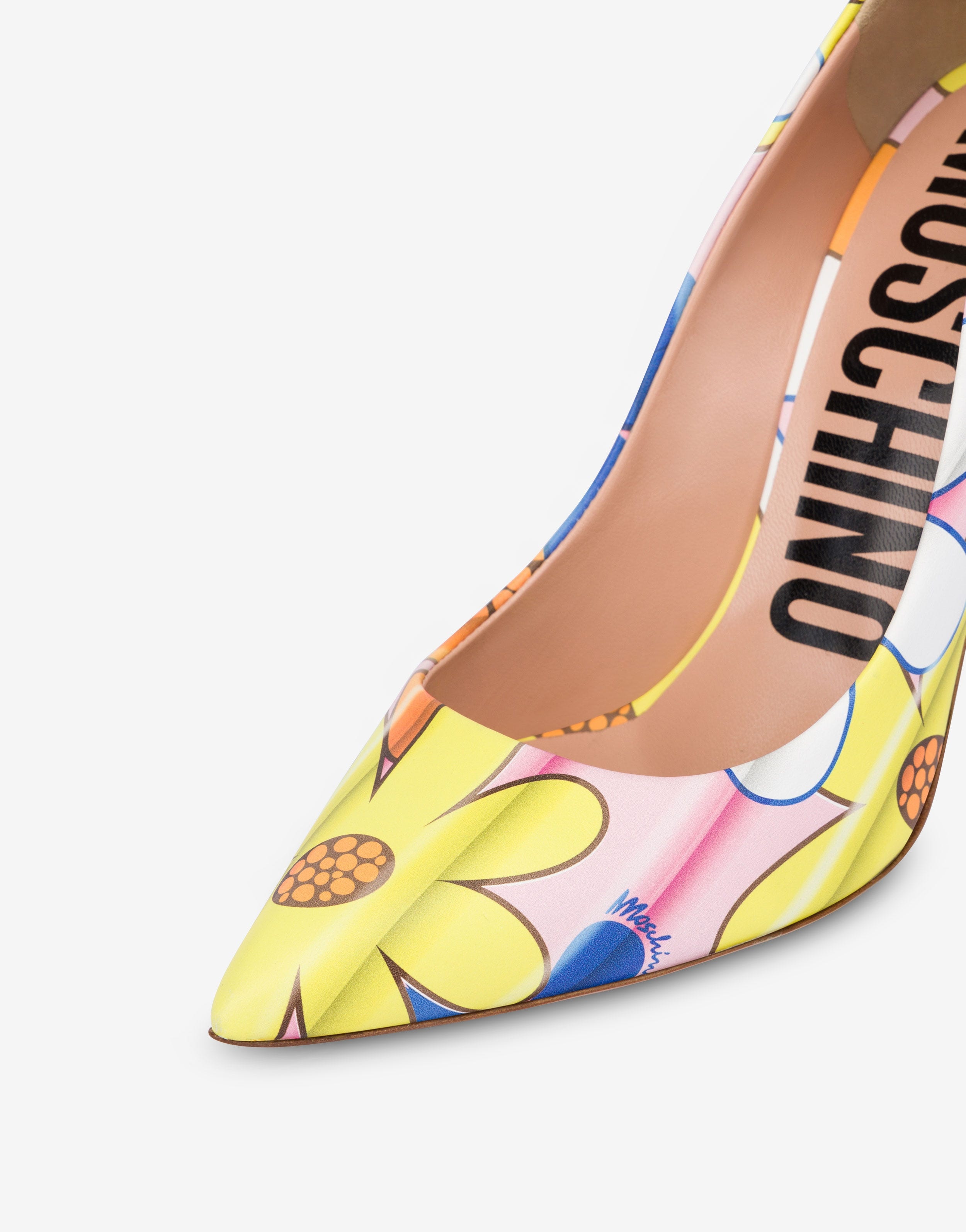ALLOVER FLOWERS CALFSKIN PUMPS - 4