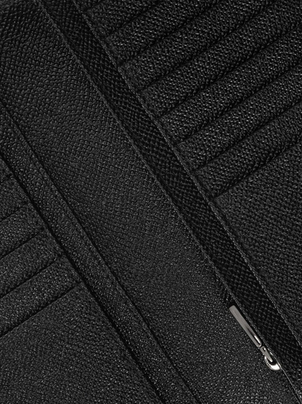logo-plaque leather vertical wallet - 3
