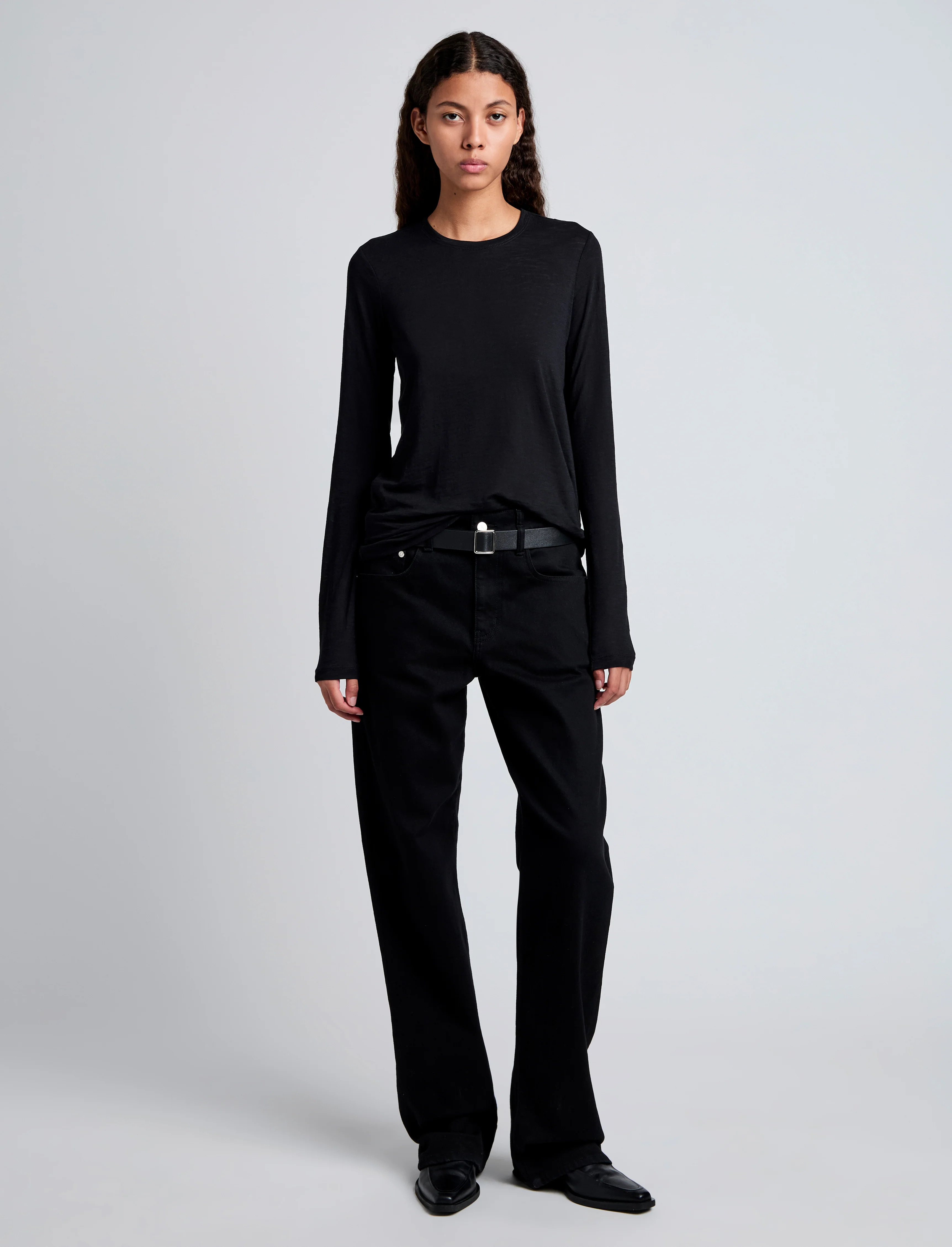 Long Sleeve T-Shirt in Tissue Jersey - 3
