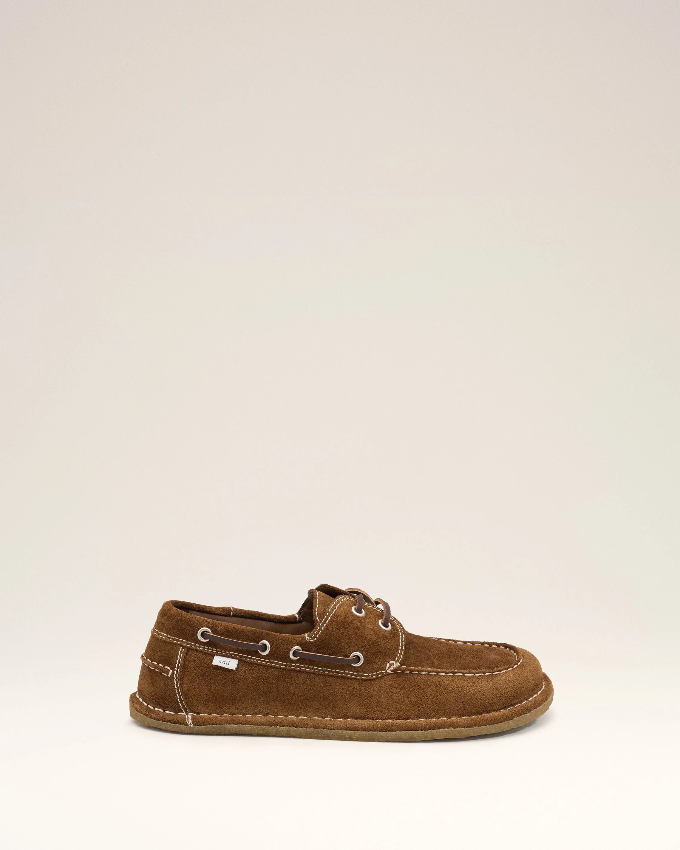 BROWN COW LEATHER BOAT SHOES - 1
