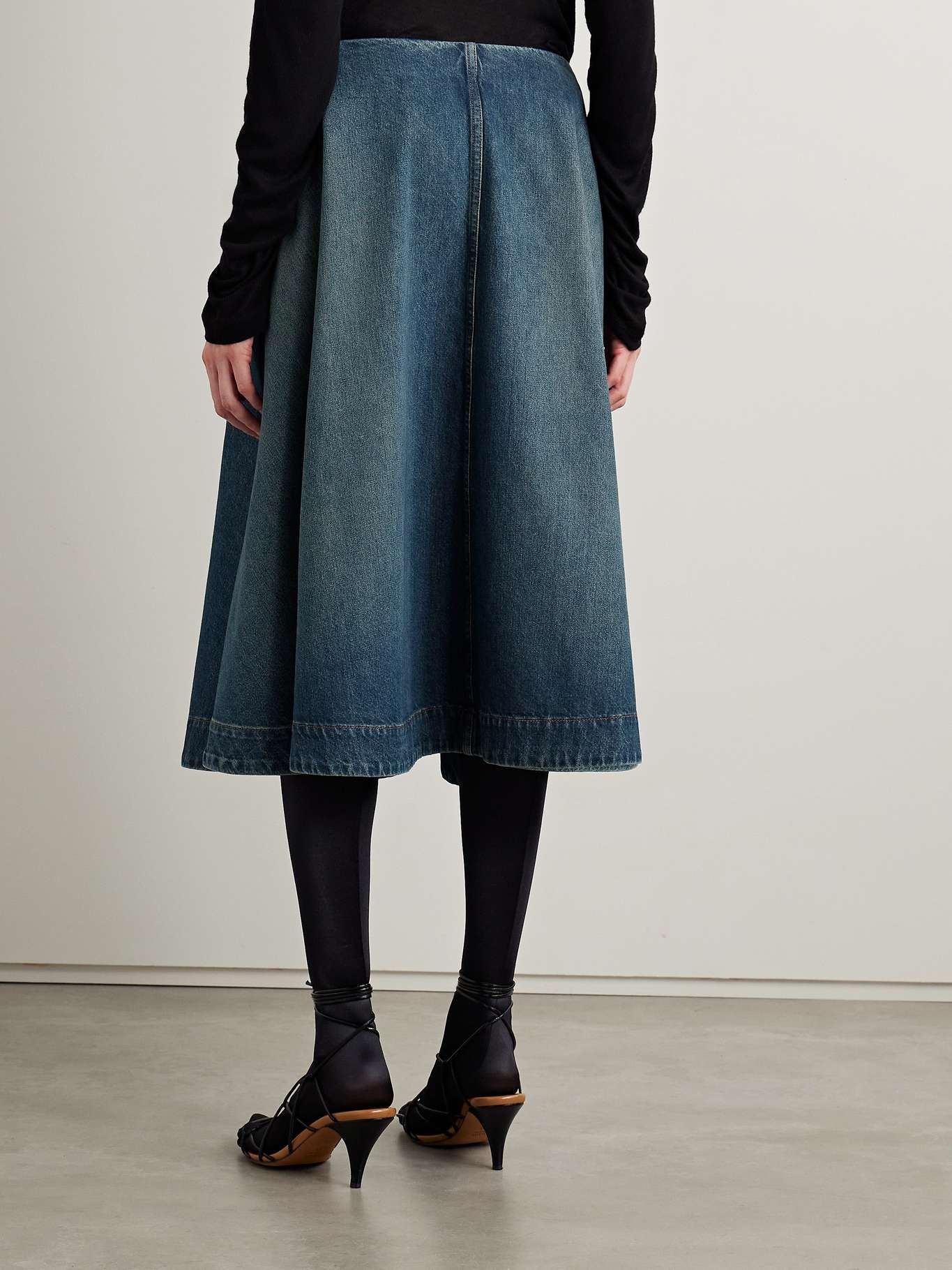 Renta denim midi skirt - 3