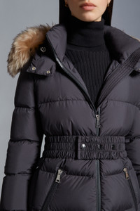 Moncler Fudson Long Down Jacket | REVERSIBLE