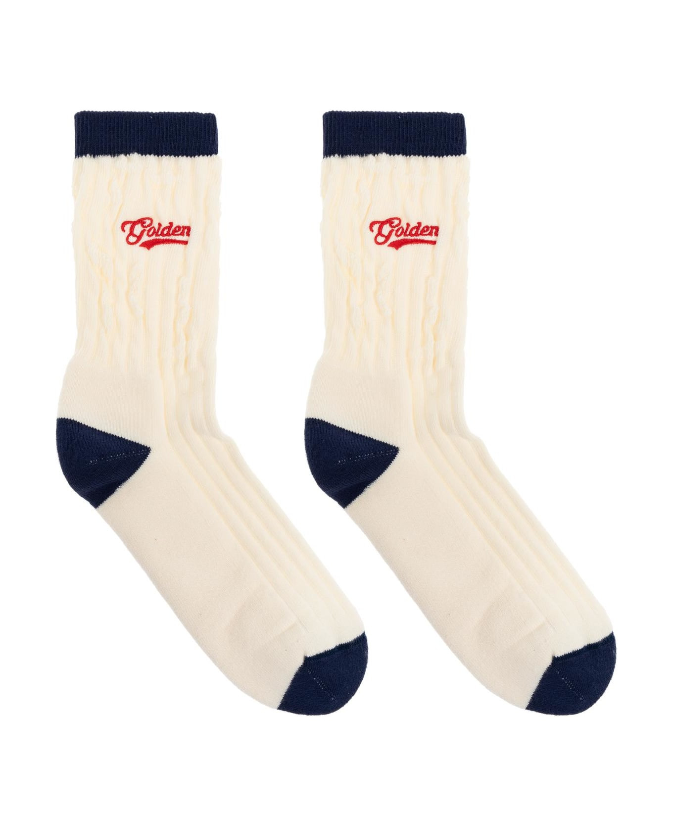 Golden Goose Socks With Logo - 3