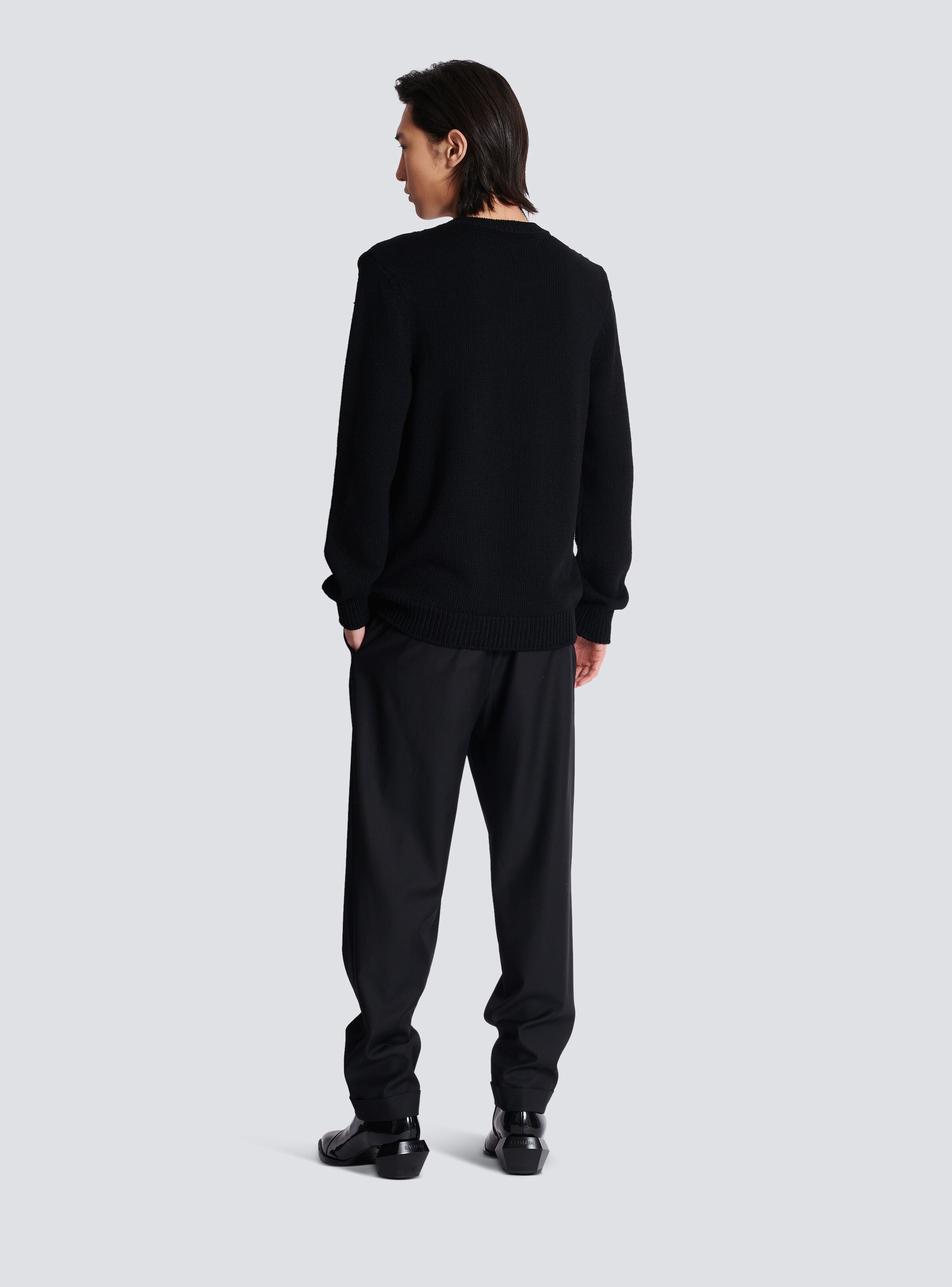 Wool Balmain Paris jumper - 4