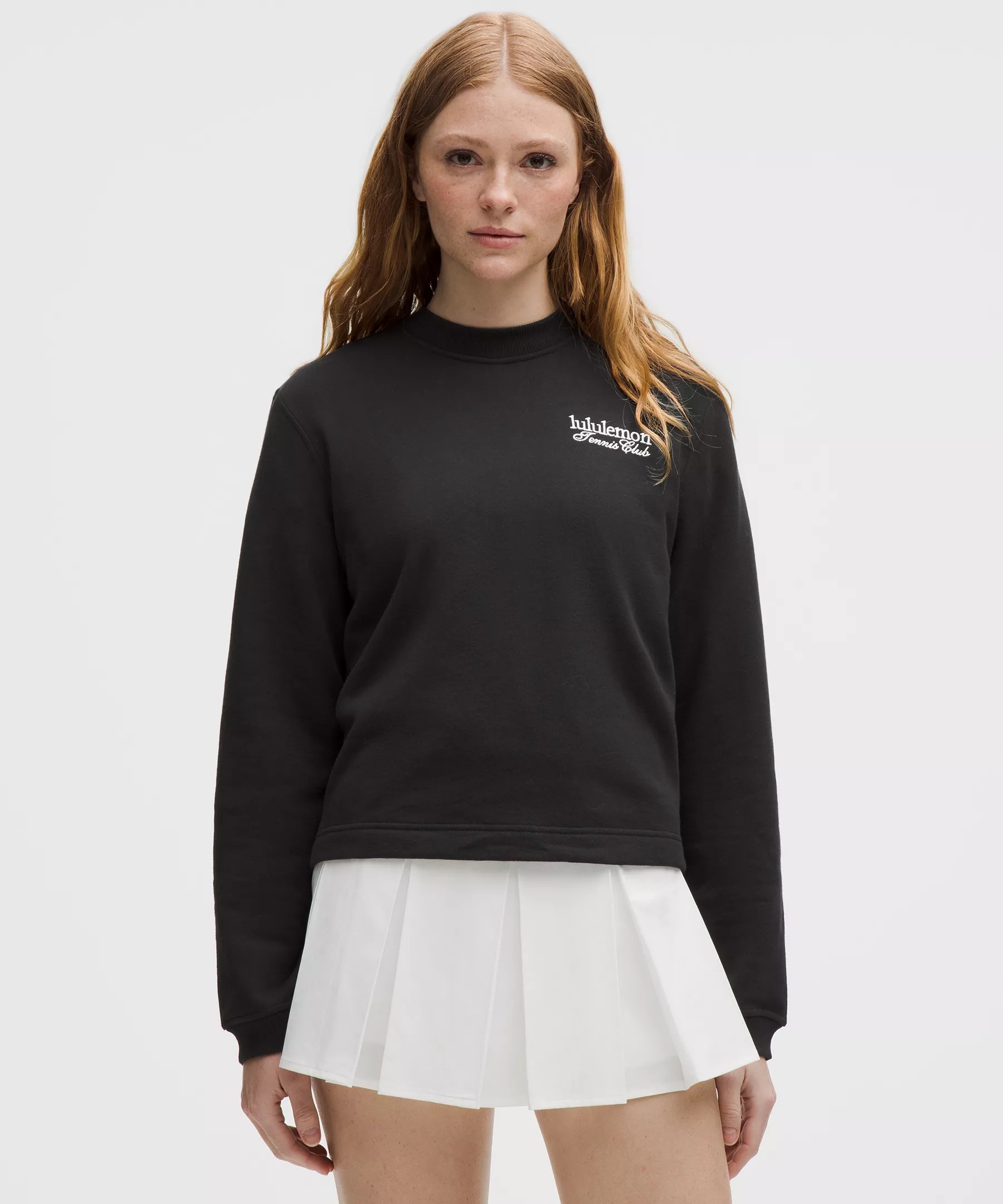Cotton French Terry Crewneck Pullover *Tennis Club - 1