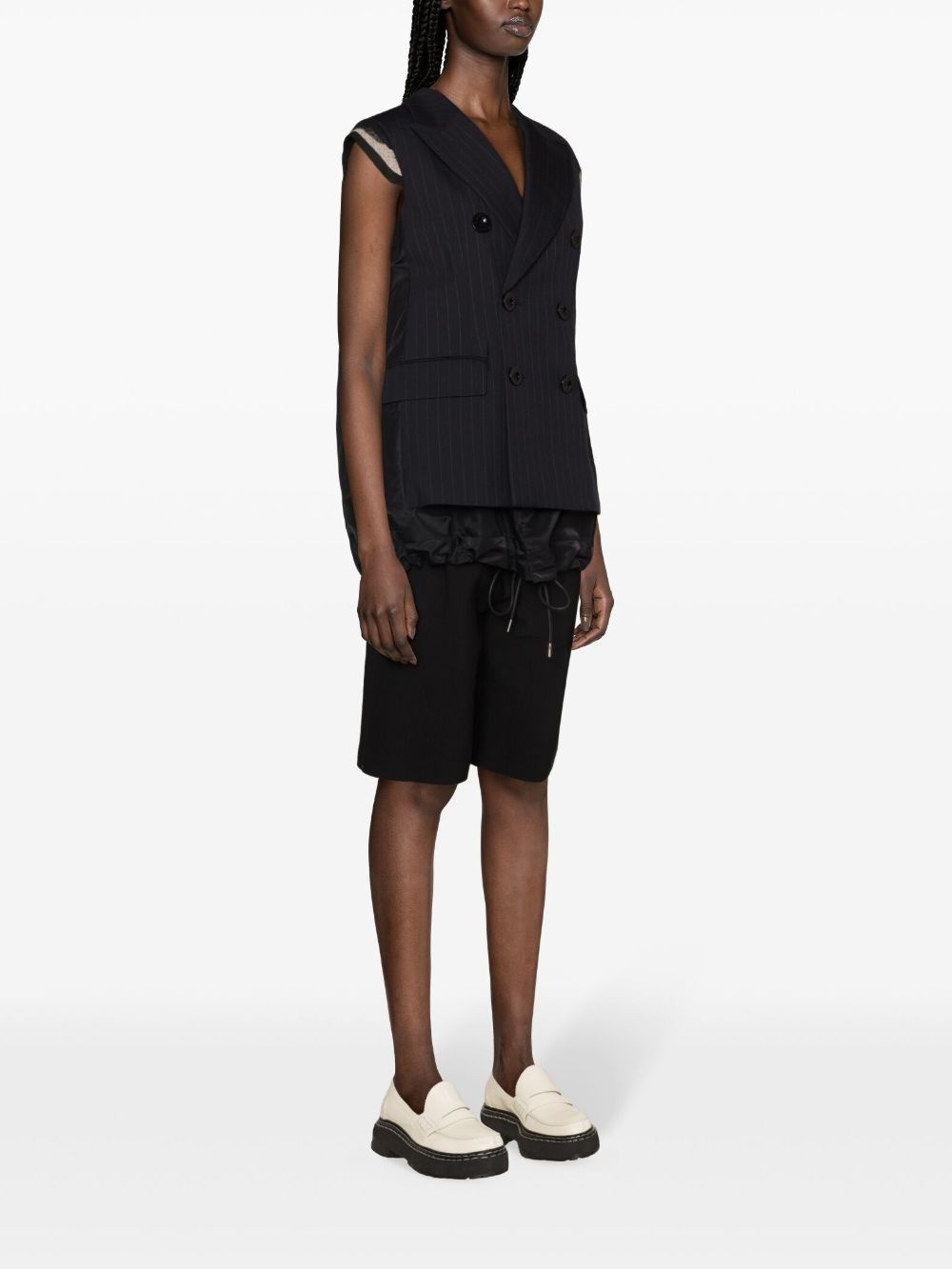 deconstructed double-breasted gilet - 3