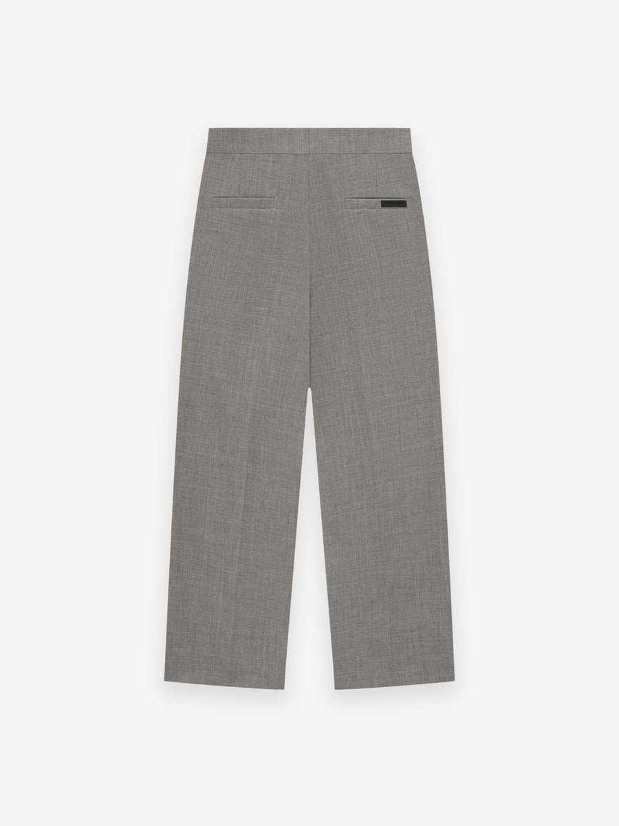 Wool Canvas Wide Leg Trousers - 2